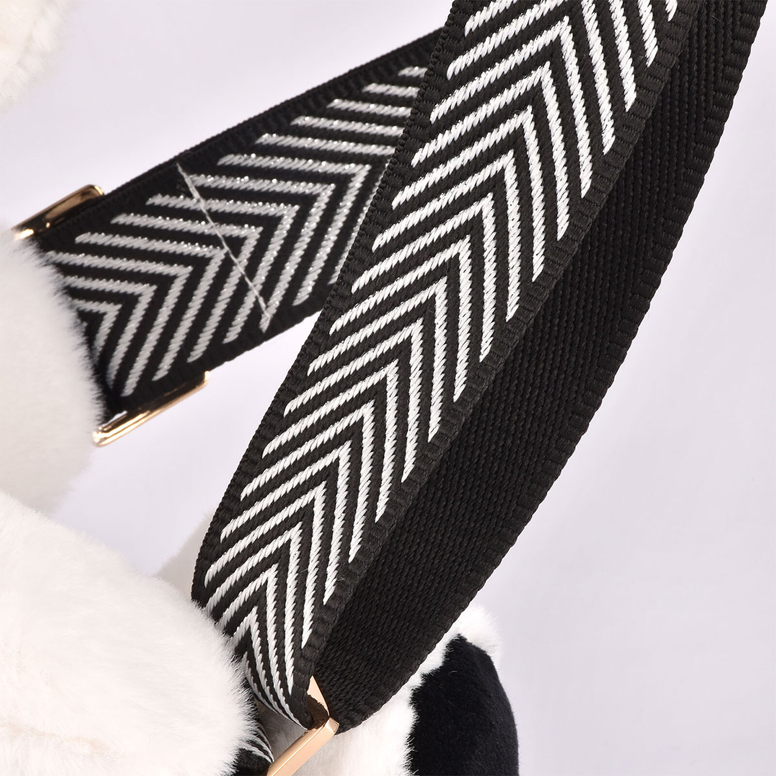 Sac Doudou Bandoulière - Chien Noir et Blanc Doudou et Compagnie