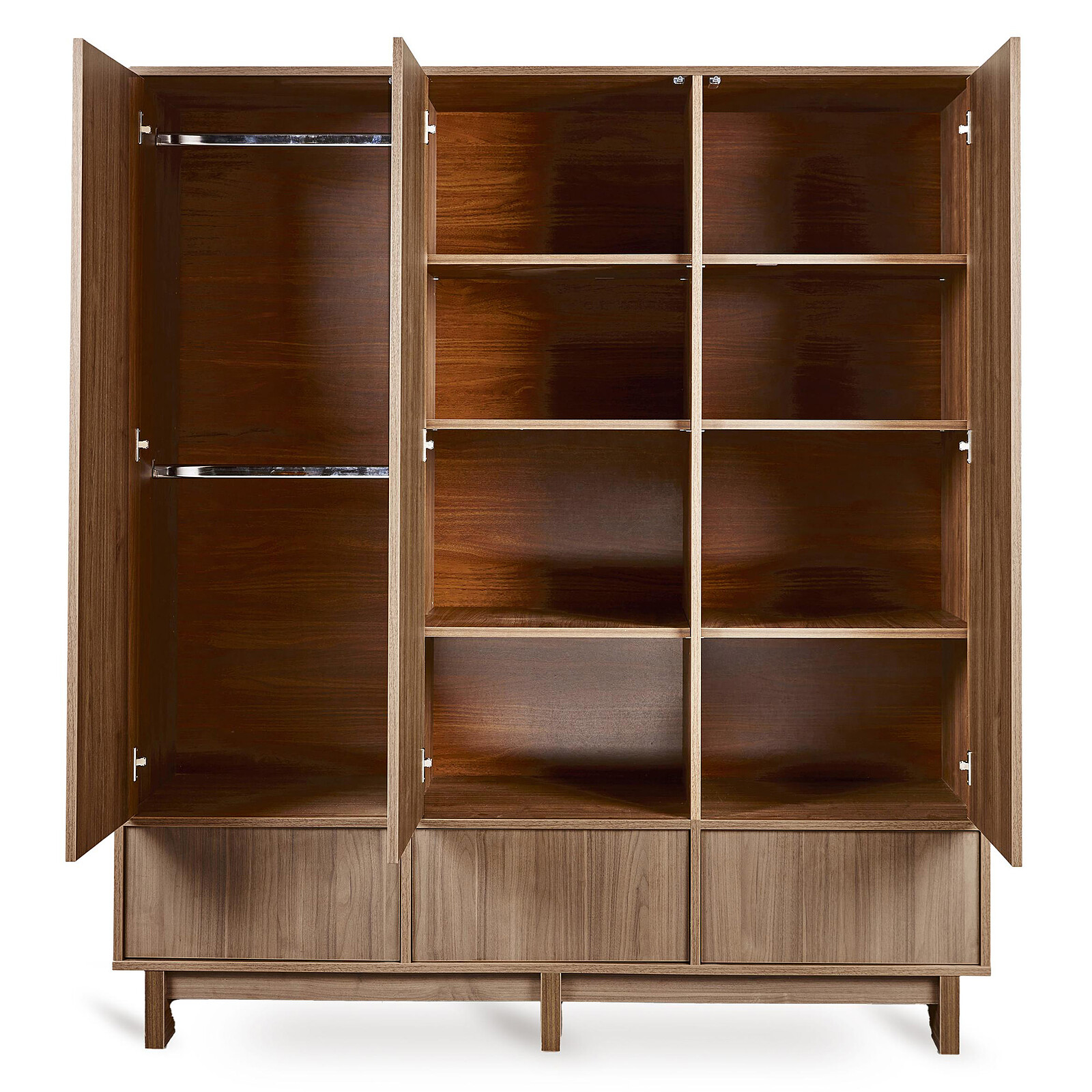 Armoire 3 Portes Kyo XL - Chataignier Quax