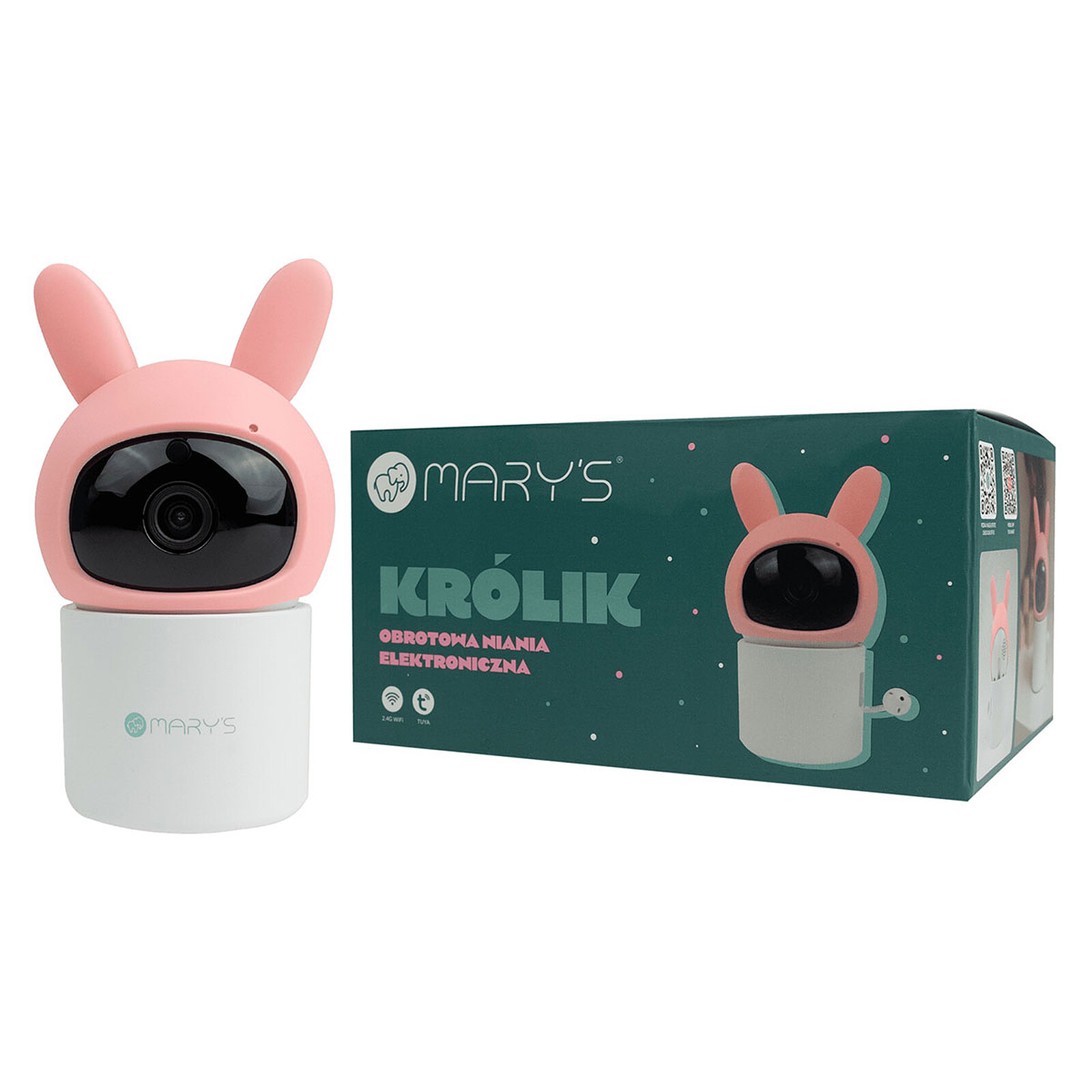 Ecoute-bébé Wi-Fi Rotatif - Pink Rabbit mary's