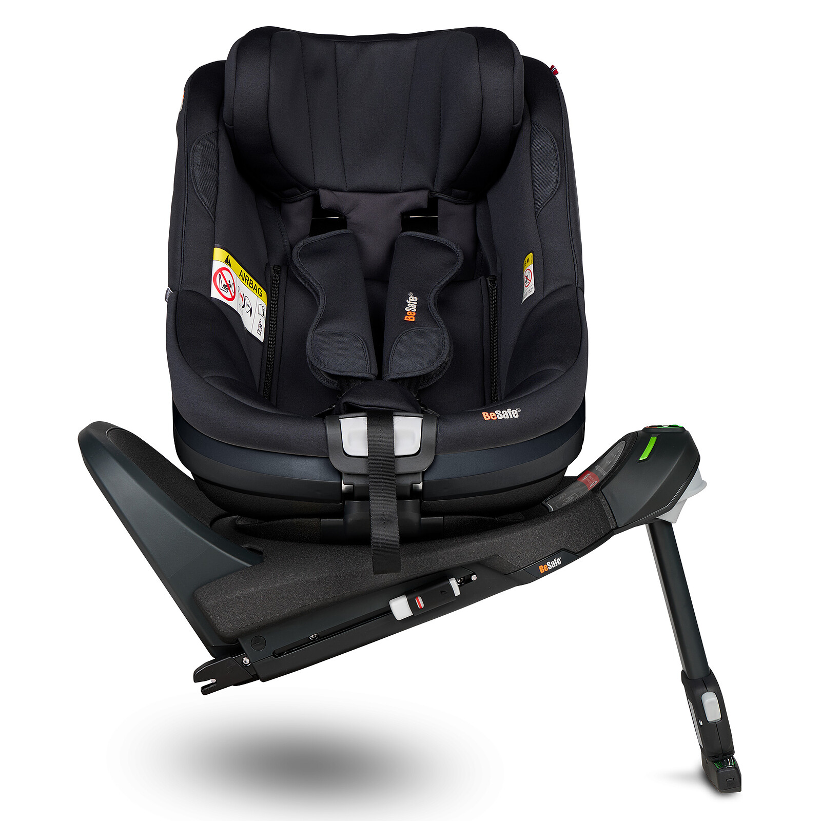 Pack Siège Auto Beyond² 360 Groupe 0+/1/2 i-Size + Base Beyond - Black Soft Breeze BeSafe