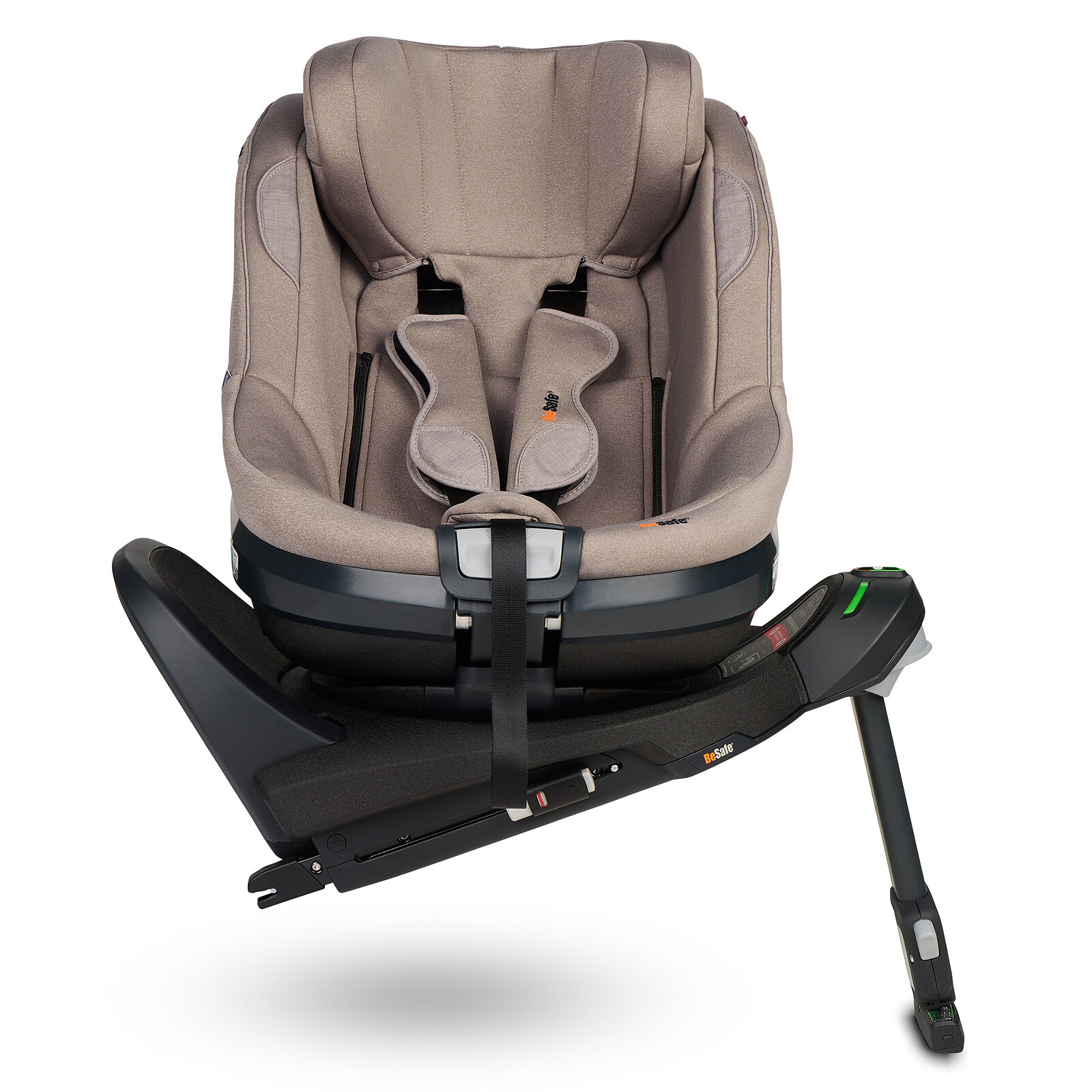 Pack Siège Auto Beyond² 360 Groupe 0+/1/2 i-Size + Base Beyond - Dark Sand Soft Breeze BeSafe