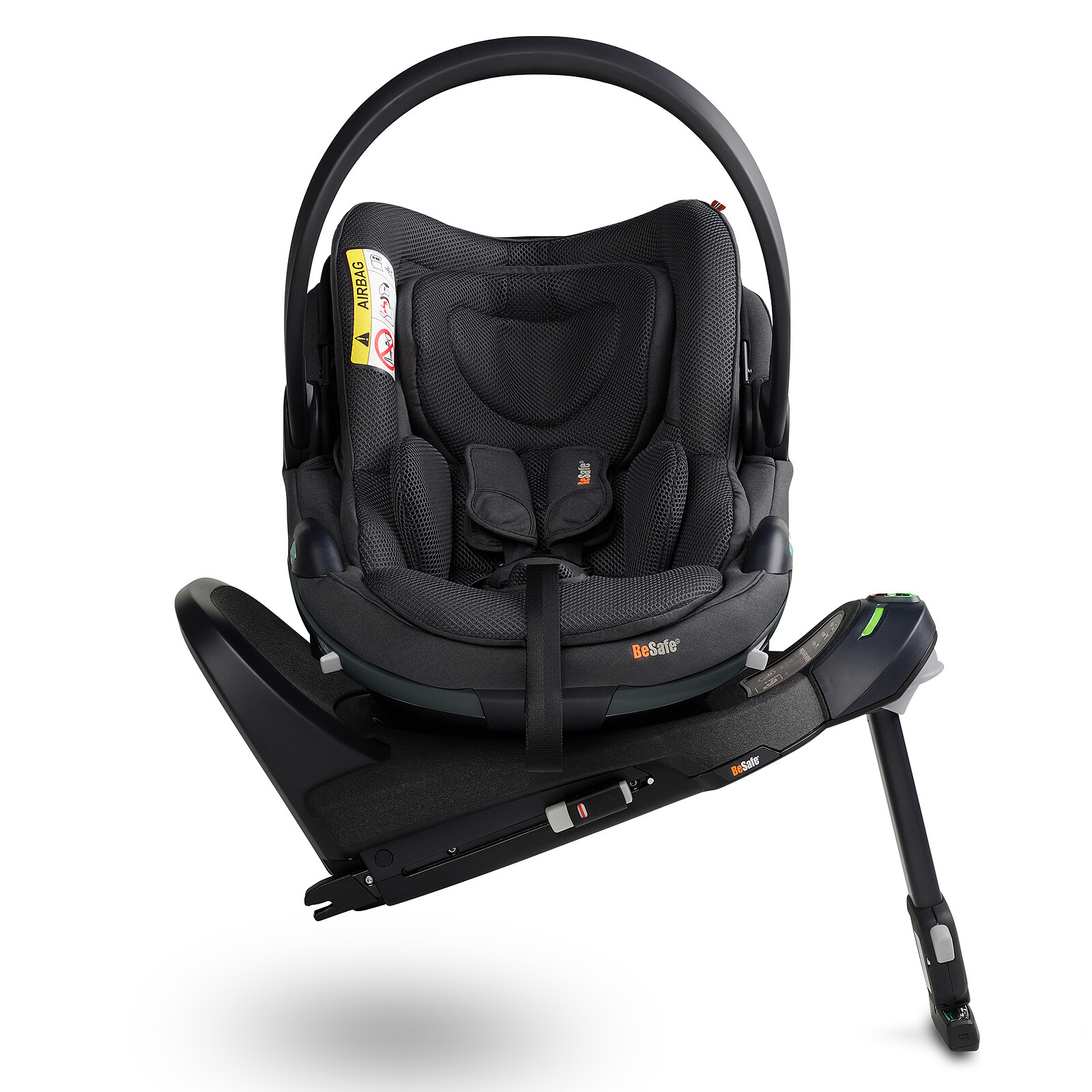 Pack Siège Auto Go Beyond² Groupe 0+ i-Size + Base Beyond - Anthracite Mesh BeSafe