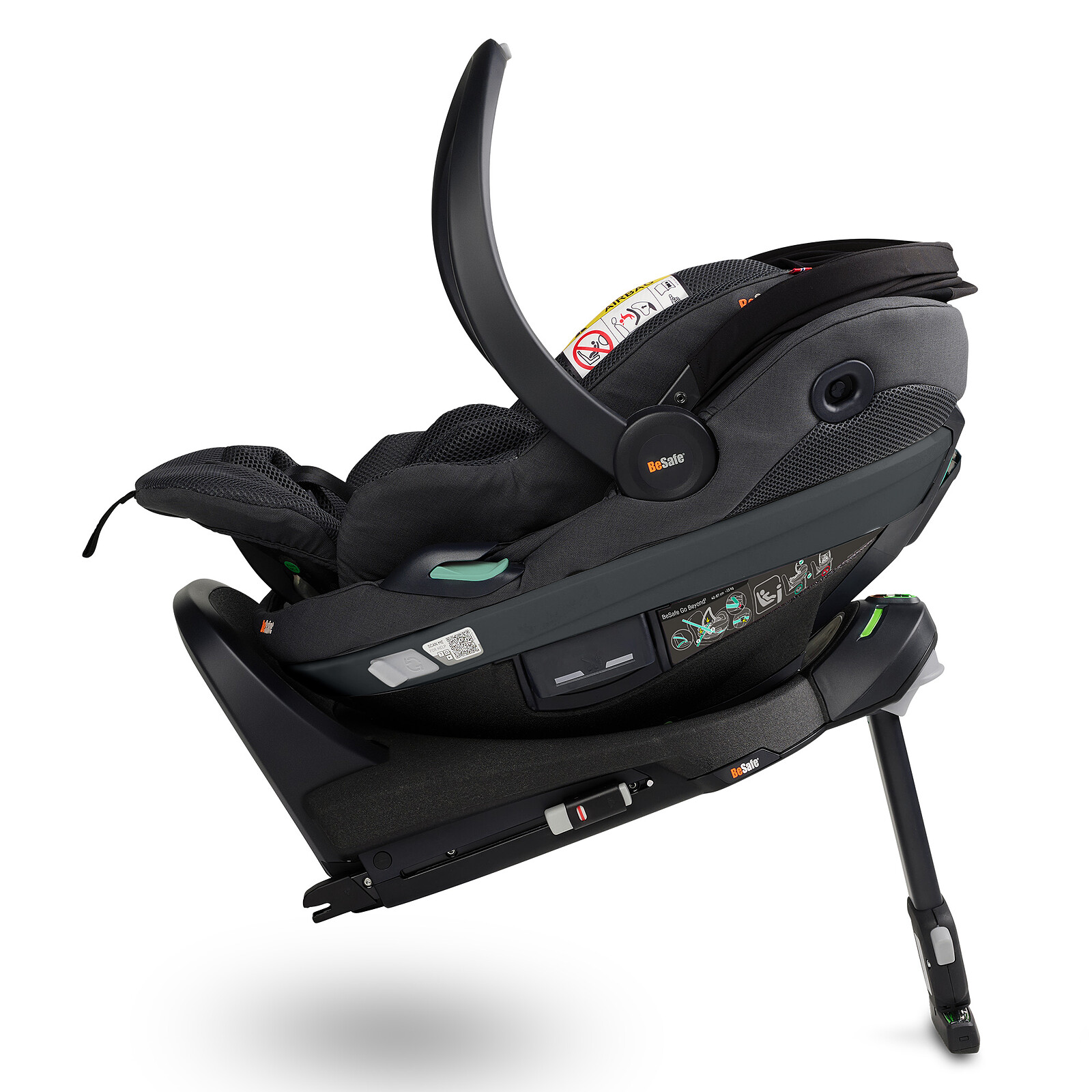 Pack Siège Auto Go Beyond² Groupe 0+ i-Size + Base Beyond - Anthracite Mesh BeSafe