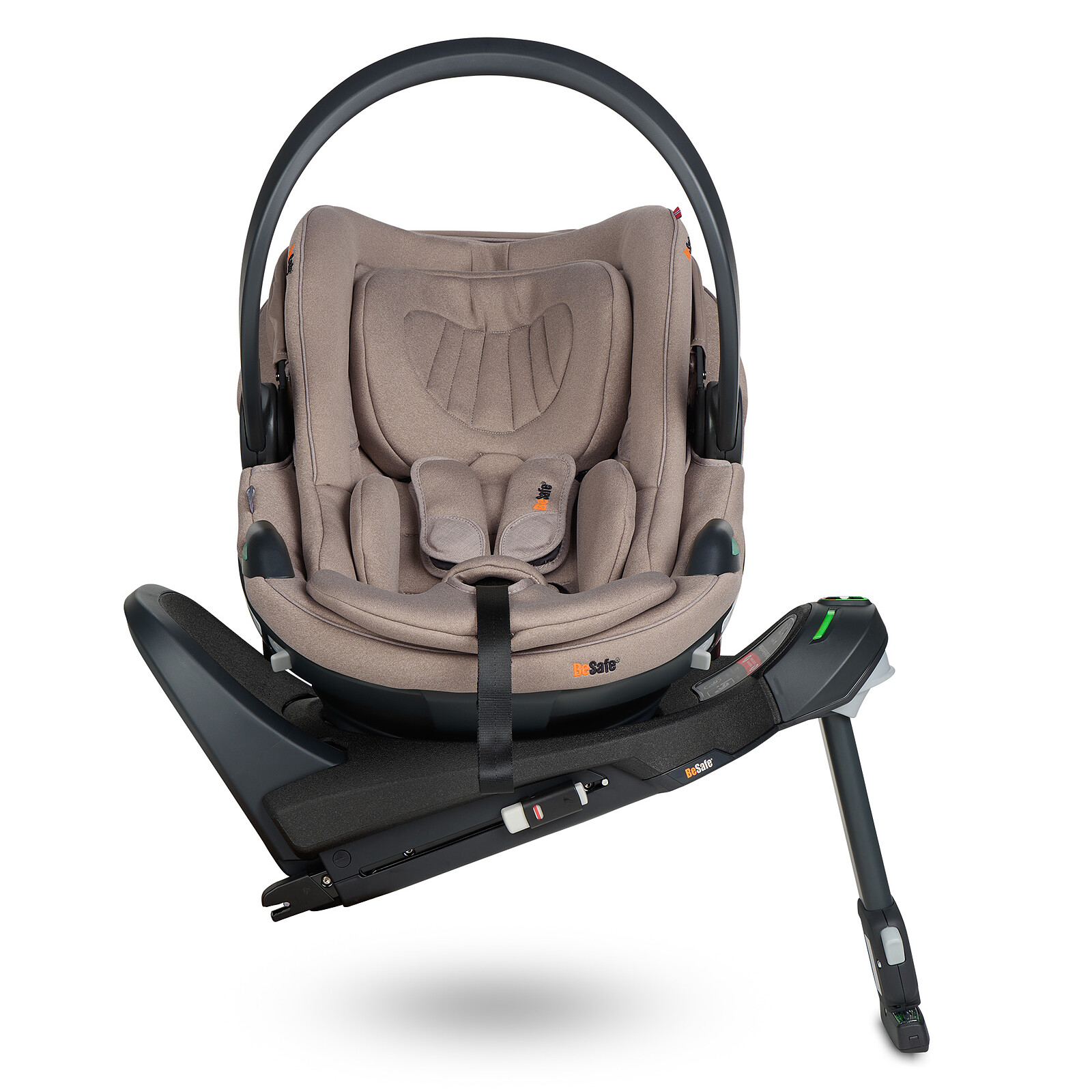 Pack Siège Auto Go Beyond² Groupe 0+ i-Size + Base Beyond - Dark Sand Soft Breeze BeSafe