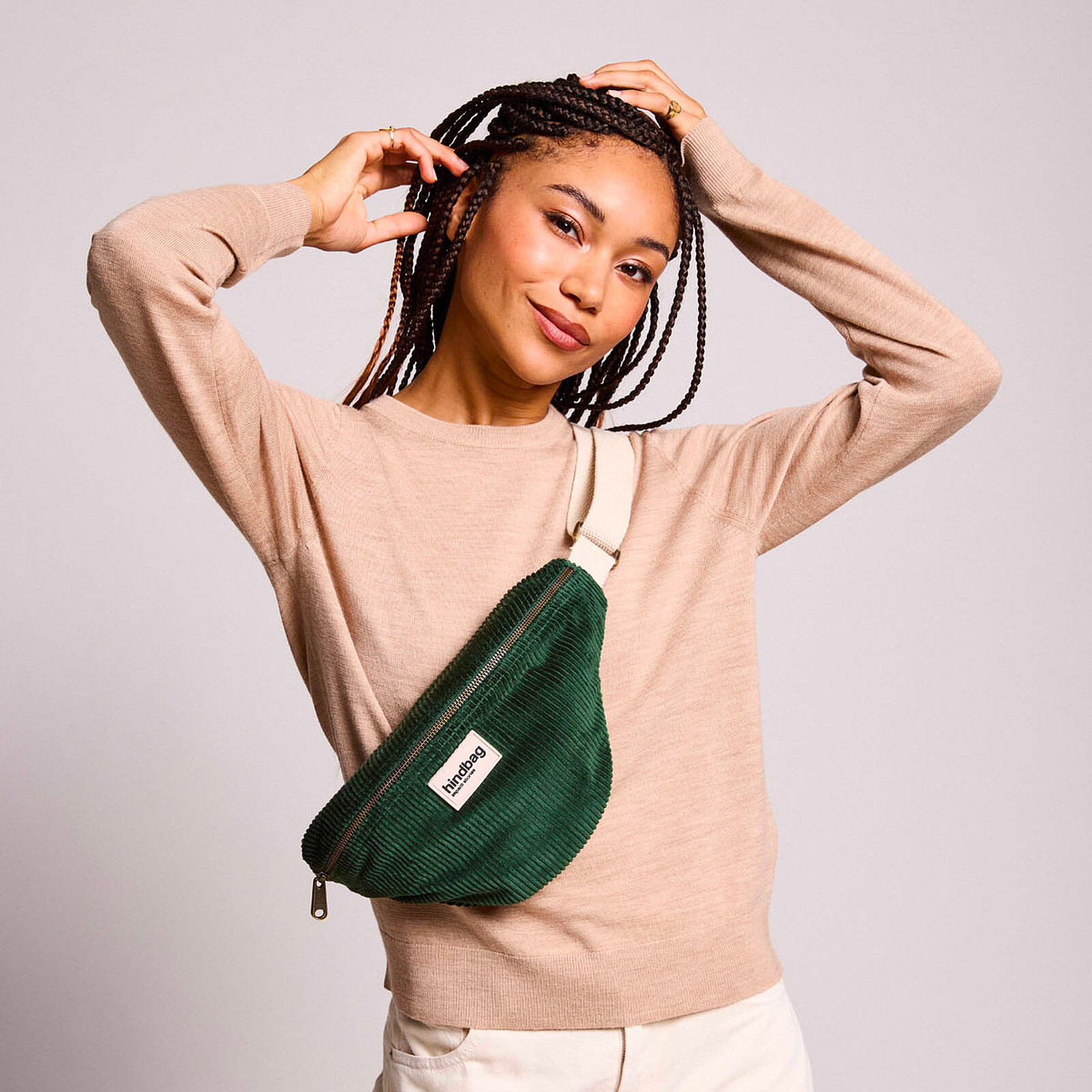 Sac Banane Olivia - Velours Sapin Hindbag