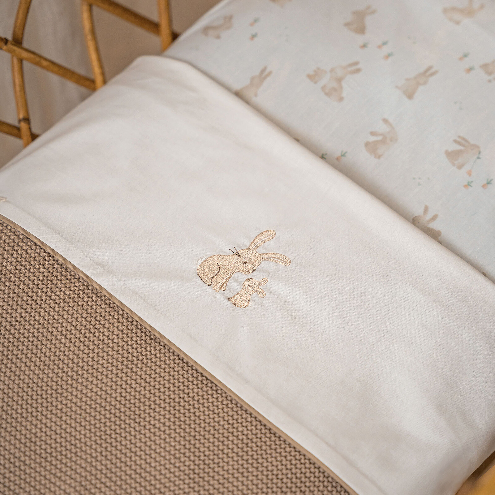 Drap Housse Berceau Baby Bunny - 40 x 80 cm  Little Dutch