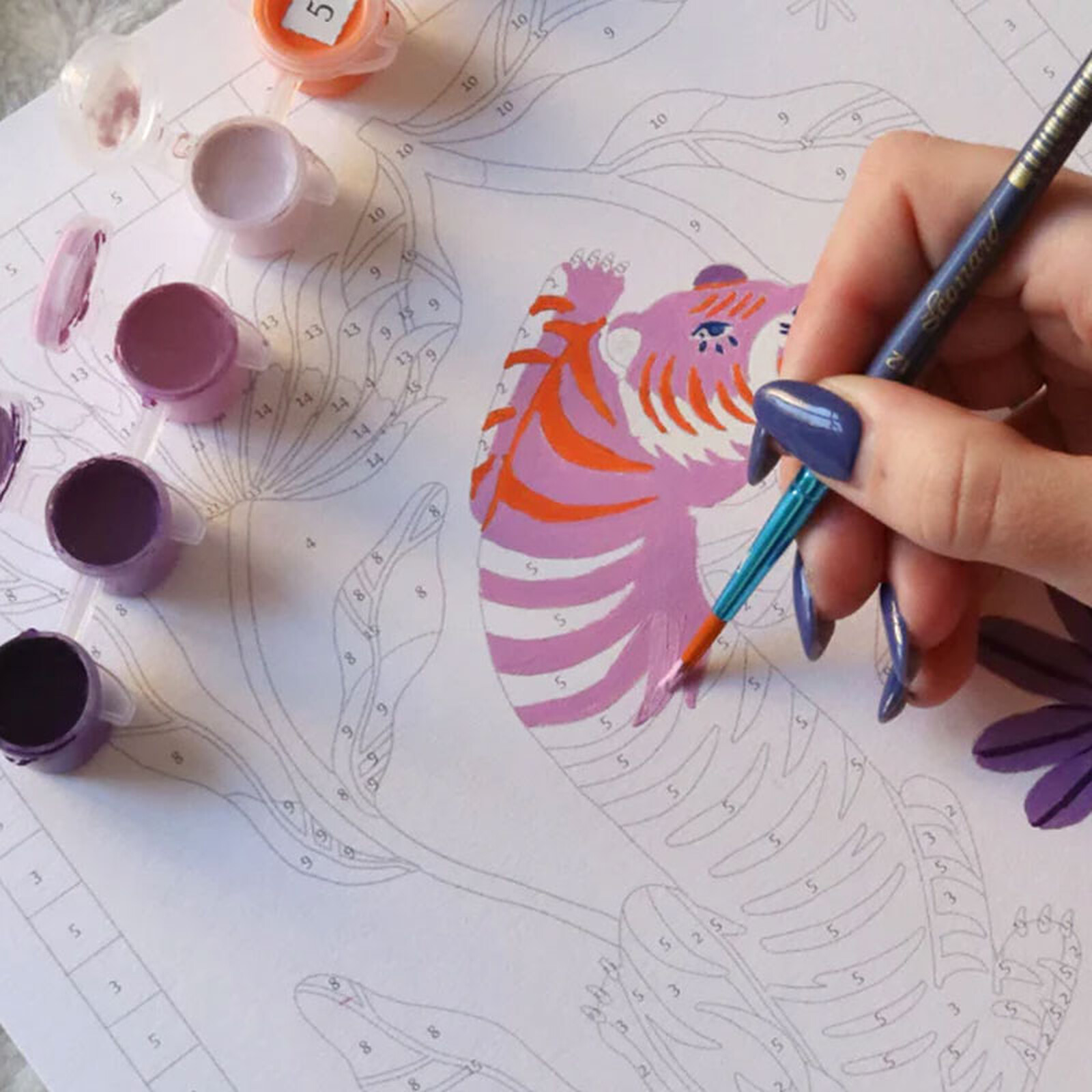 Petit Pinceau - Tigre Fleuri La Petite Epicerie