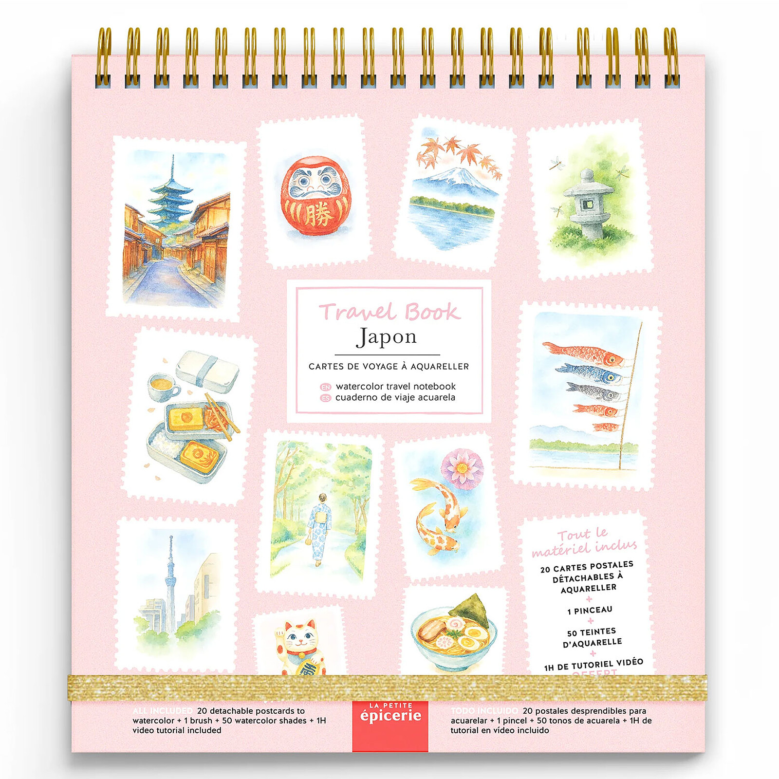 Travel Book Carnet Aquarelle - Japon La Petite Epicerie