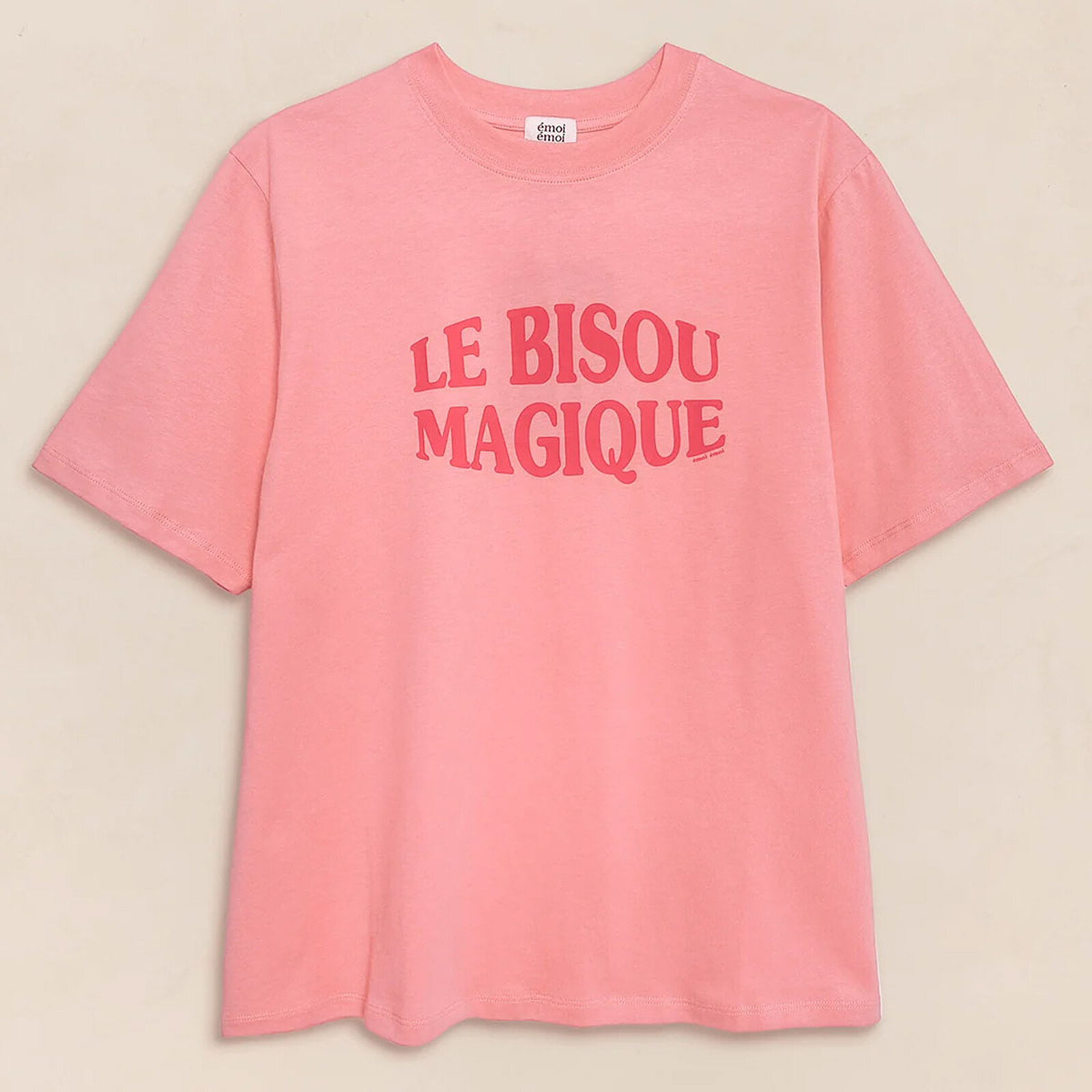 Achat T-shirt Le Bisou Magique Framboise Femme - XL
