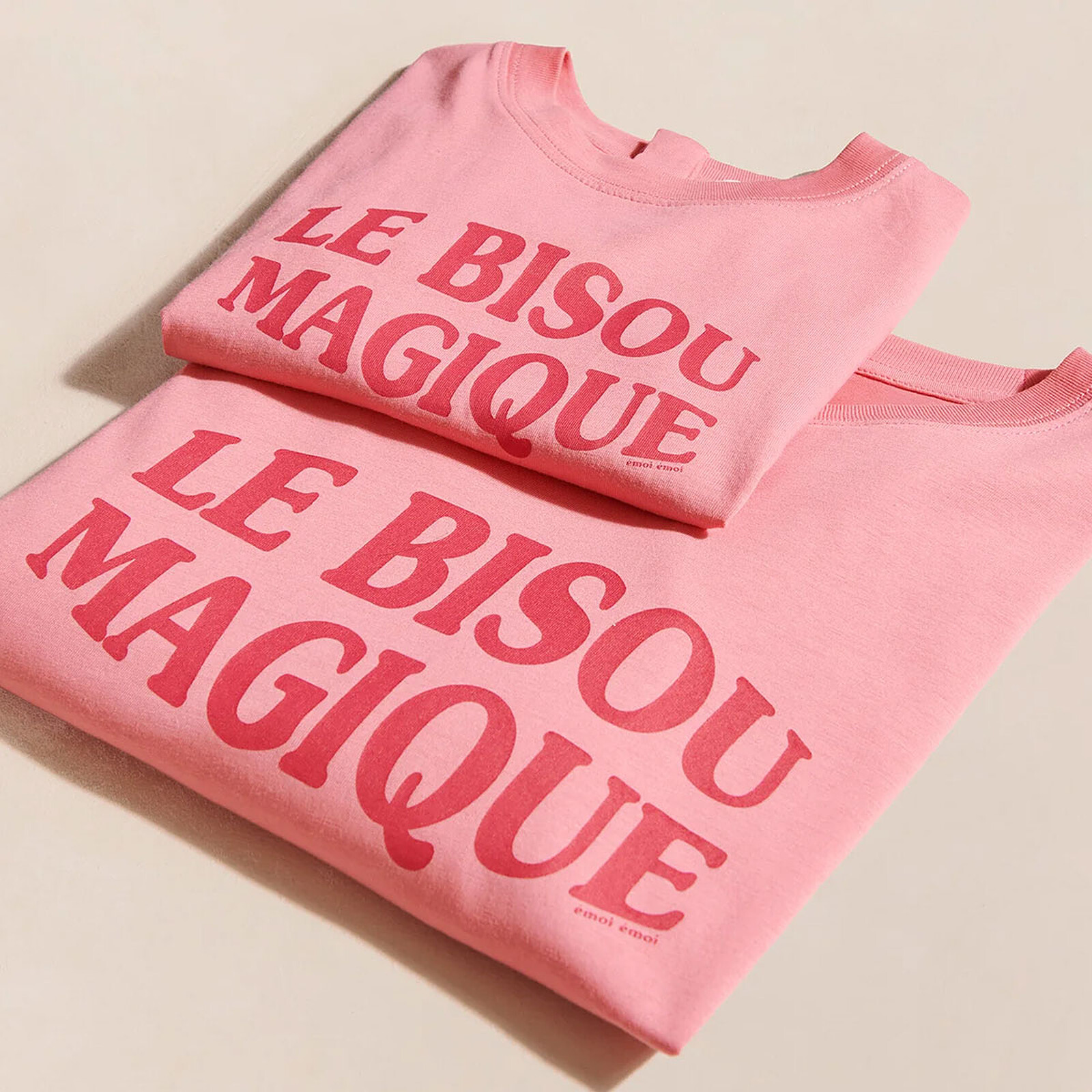 T-shirt Le Bisou Magique Framboise Femme - XL pas cher