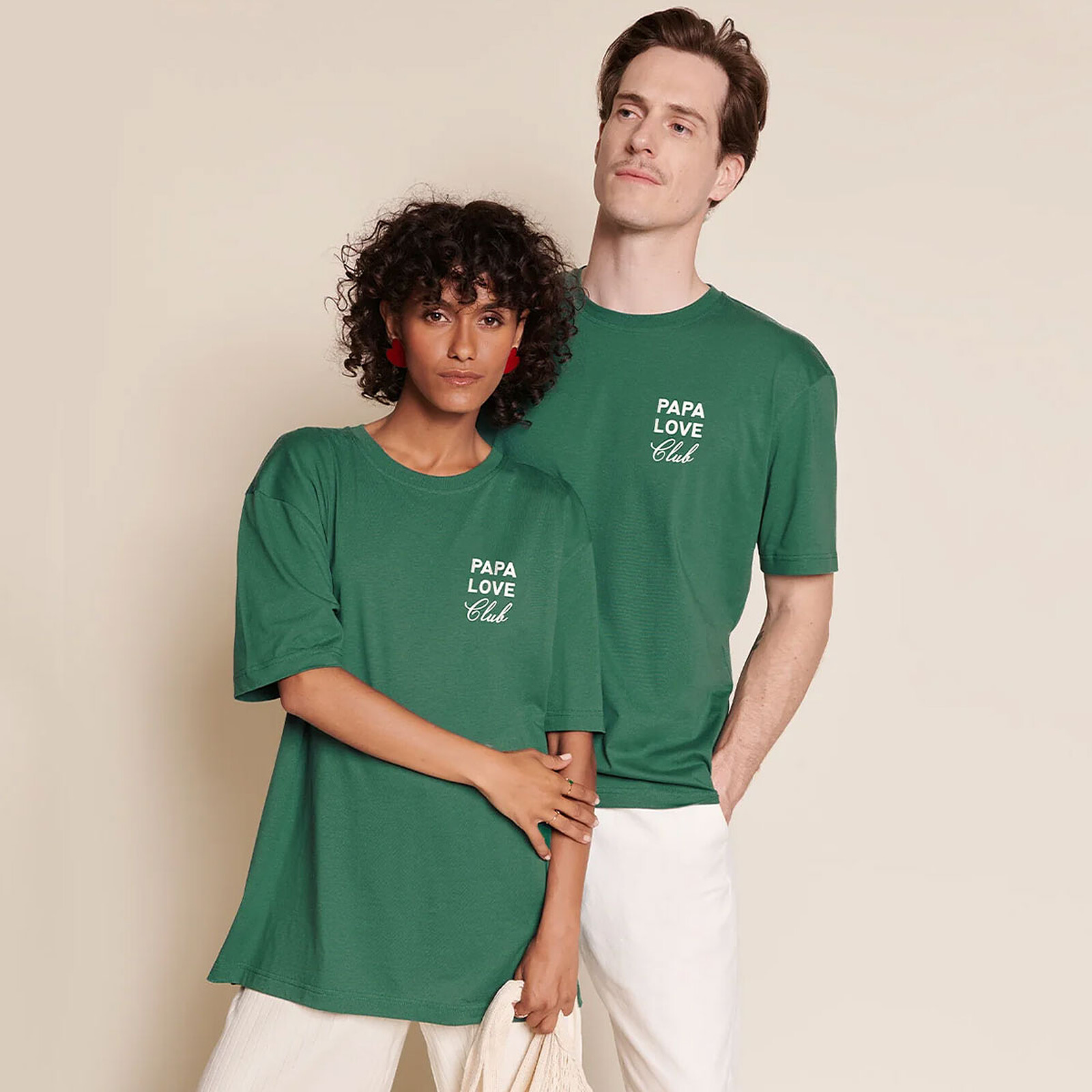 Avis T-shirt Papa Love Club Spinach - M