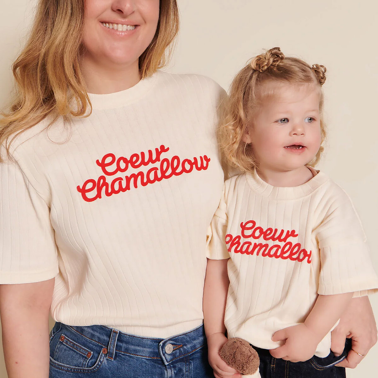Avis T-shirt Coeur Chamallow Crème Enfant - 4 Ans