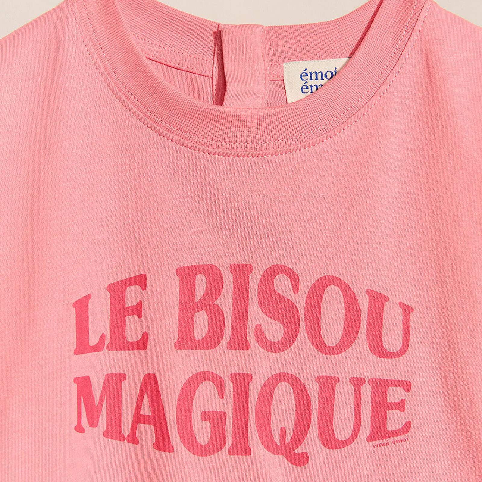 T-shirt Le Bisou Magique Framboise Enfant - 6 Mois émoi émoi