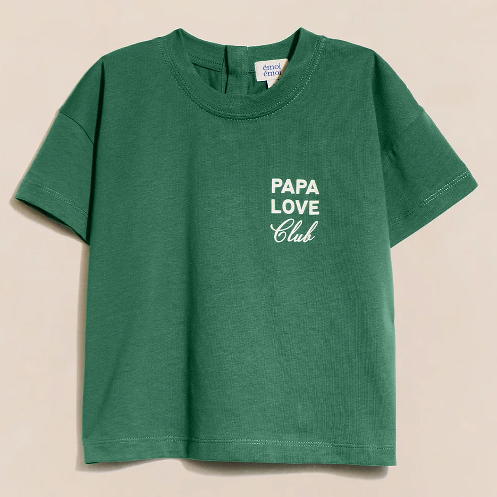 T-shirt Papa Love Club Spinach Enfant - 12 Mois émoi émoi