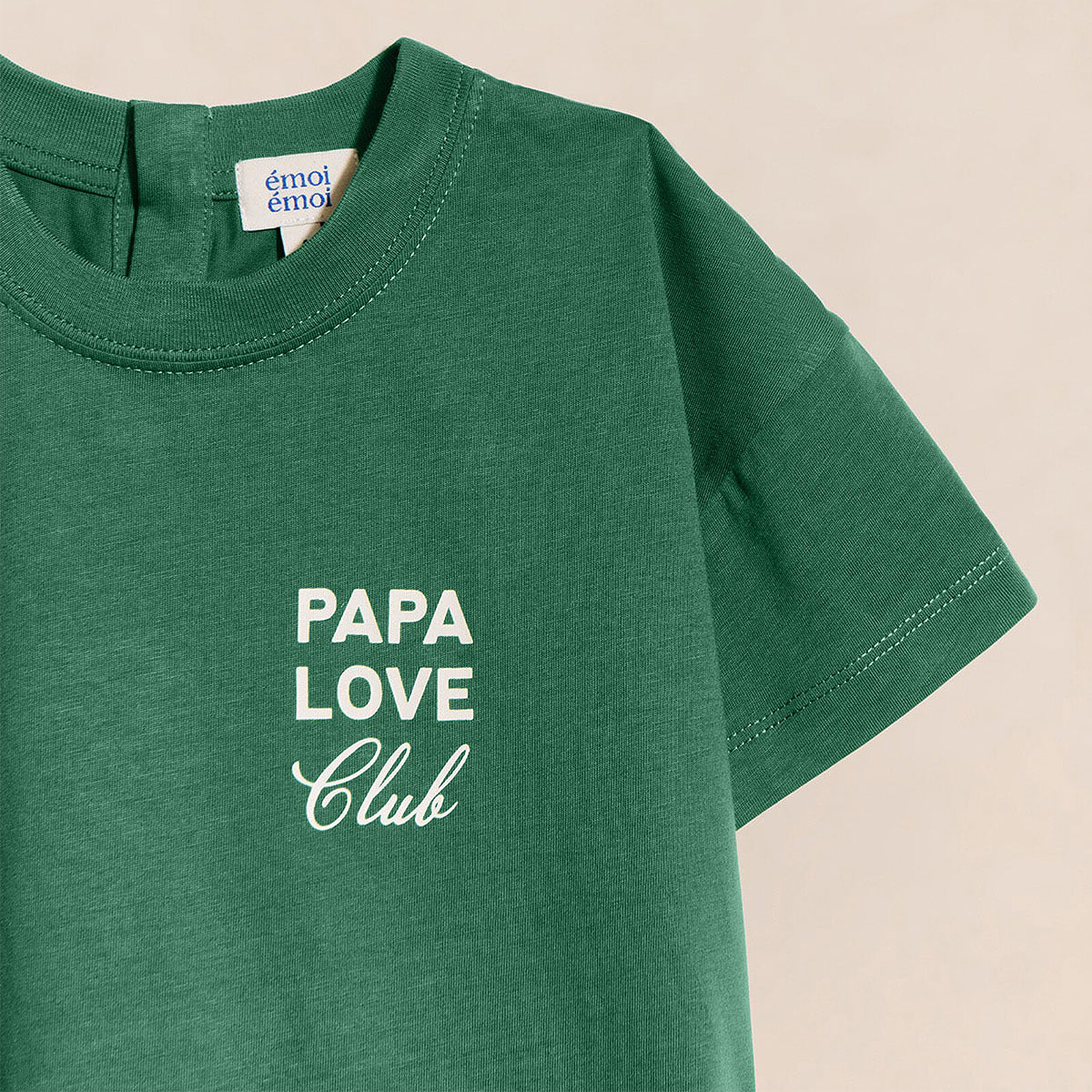 T-shirt Papa Love Club Spinach Enfant - 12 Mois émoi émoi
