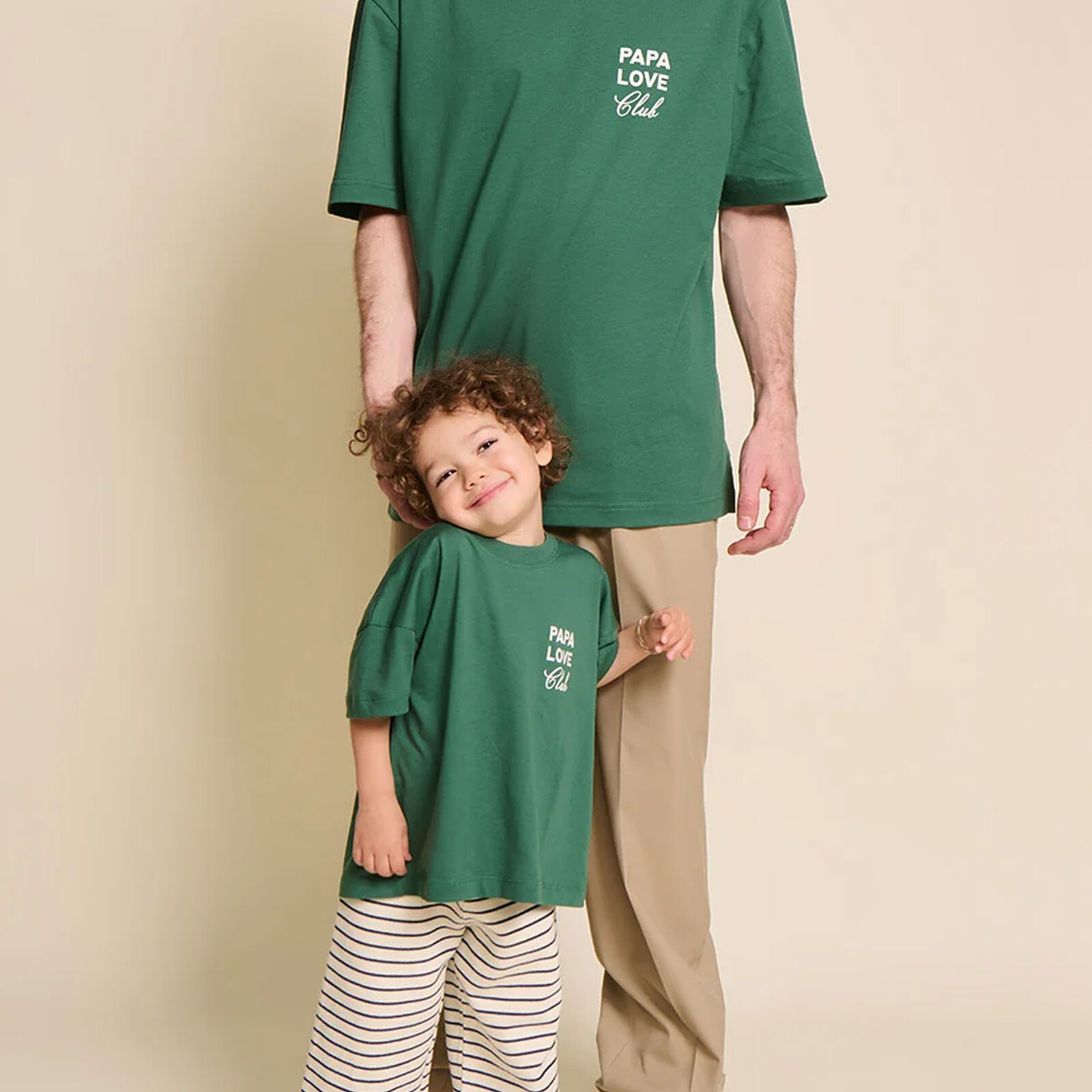 Avis T-shirt Papa Love Club Spinach Enfant - 2 Ans