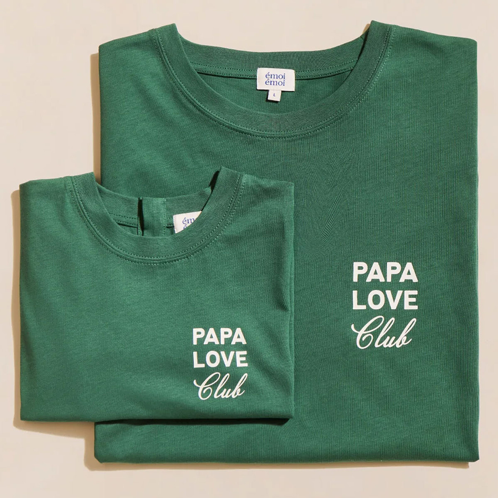 T-shirt Papa Love Club Spinach Enfant - 2 Ans pas cher