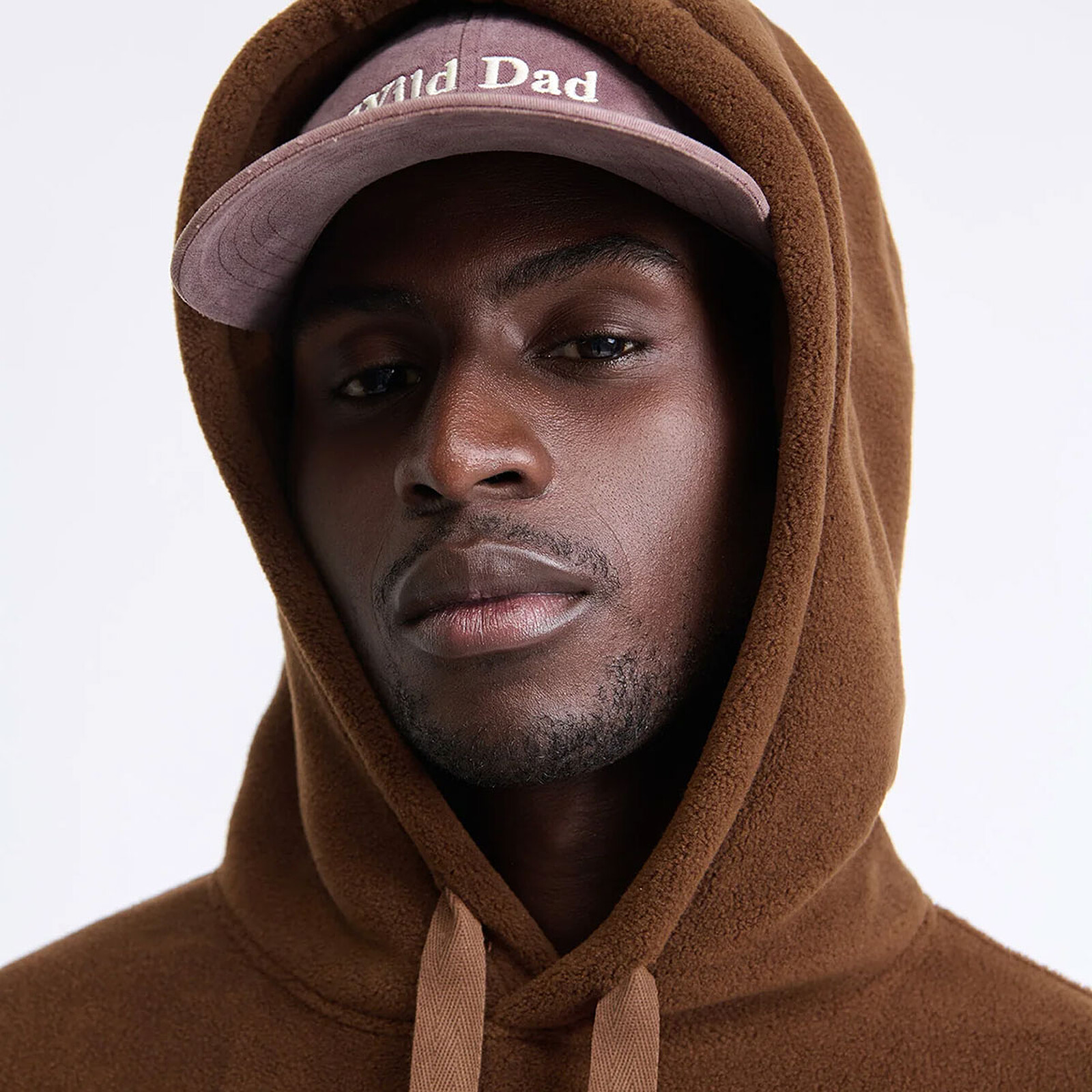 Hoodie Polaire Recyclée We Are Family Chocolat - M émoi émoi