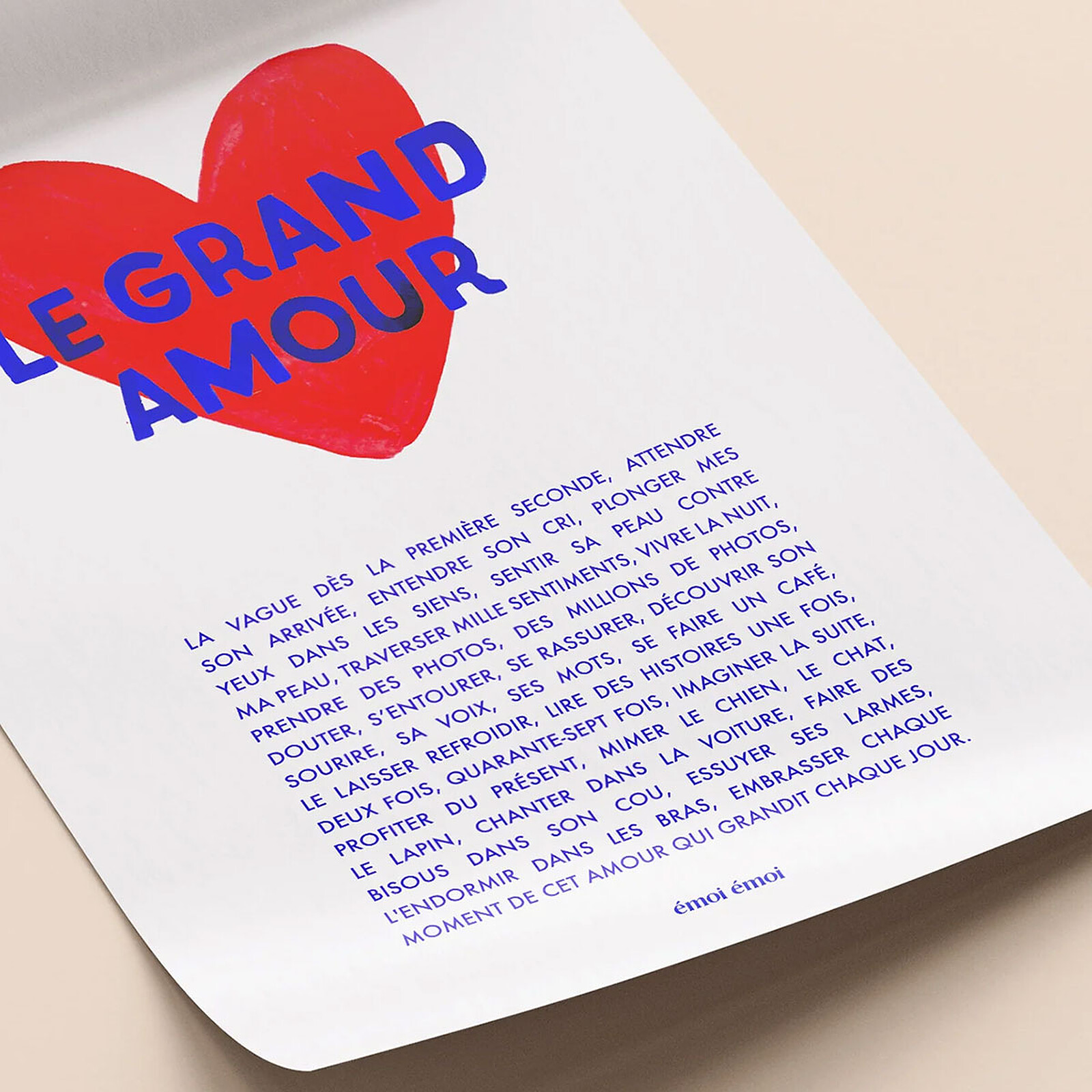 Affiche - Le Grand Amour émoi émoi