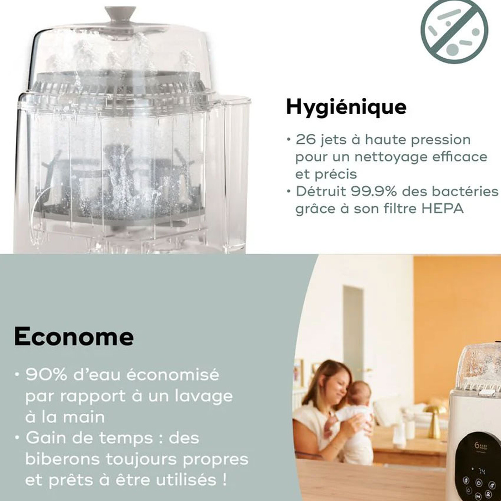 Achat Lave Biberon et Stérilisateur NutriWash 