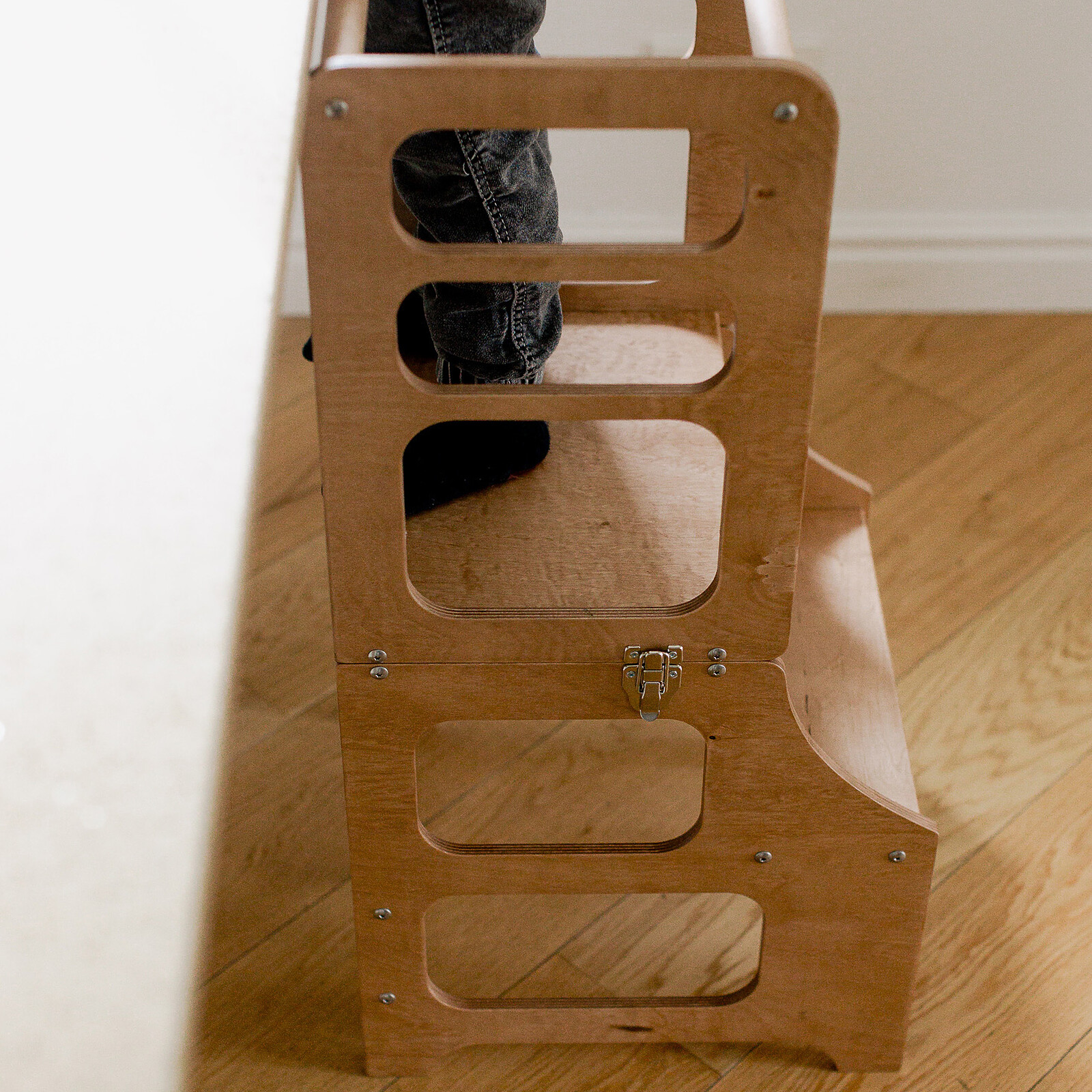 Tour de Cuisine Pliable en Bouleau - Naturel Duck Woodworks