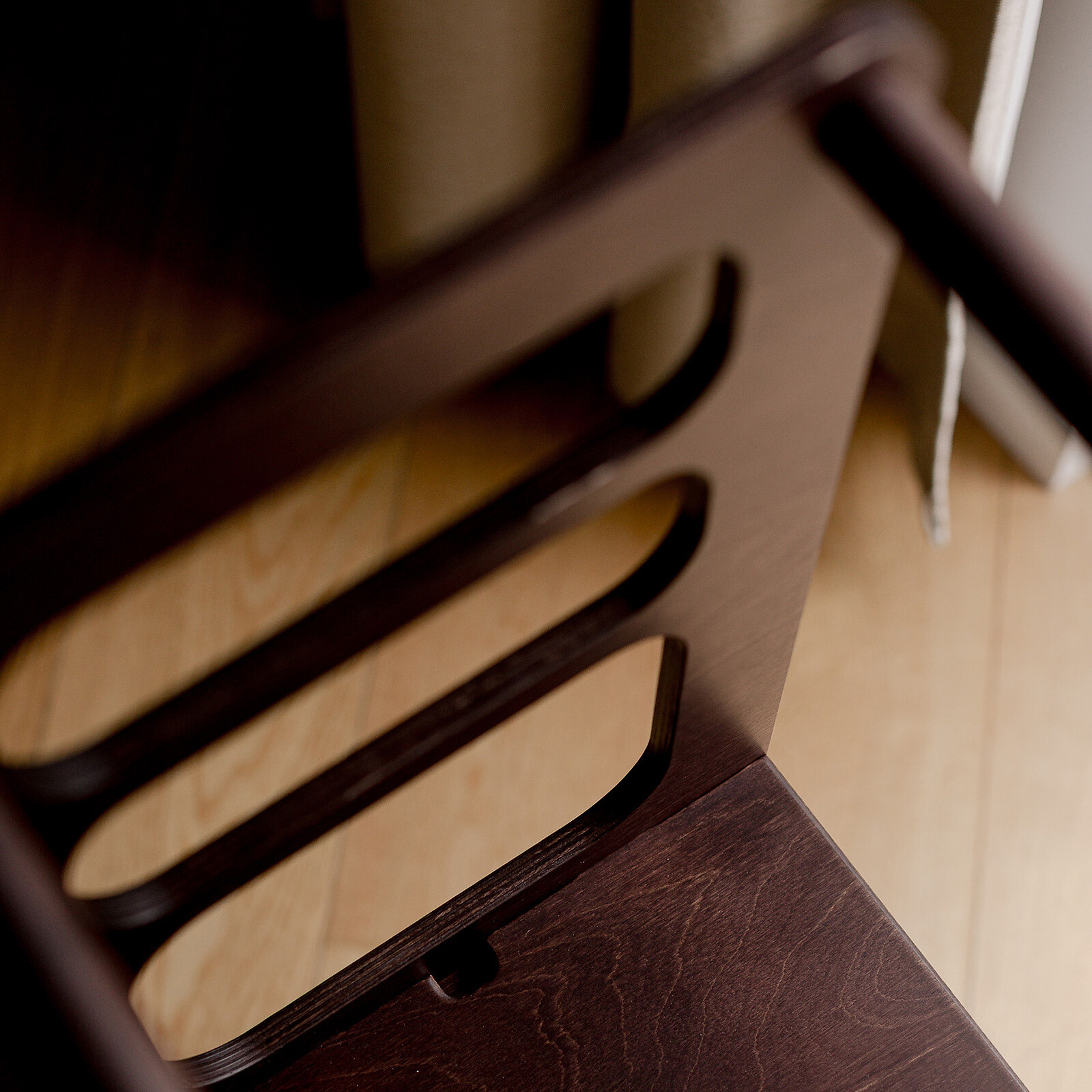 Tour de Cuisine Pliable en Bouleau - Brun Expresso pas cher