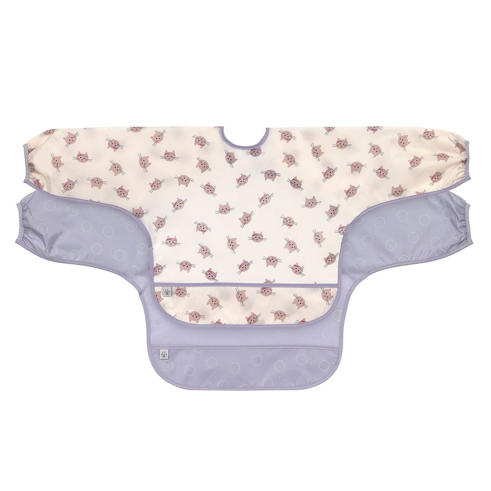 Lot de 2 Bavoirs à Manches Longues Tiny Team Chat - 6/24 Mois  LÄSSIG