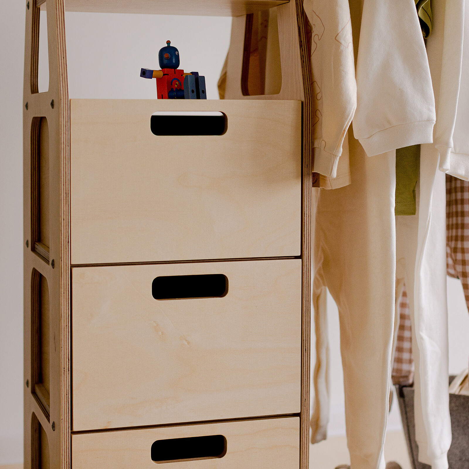 Achat Portant à Vêtements - Naturel