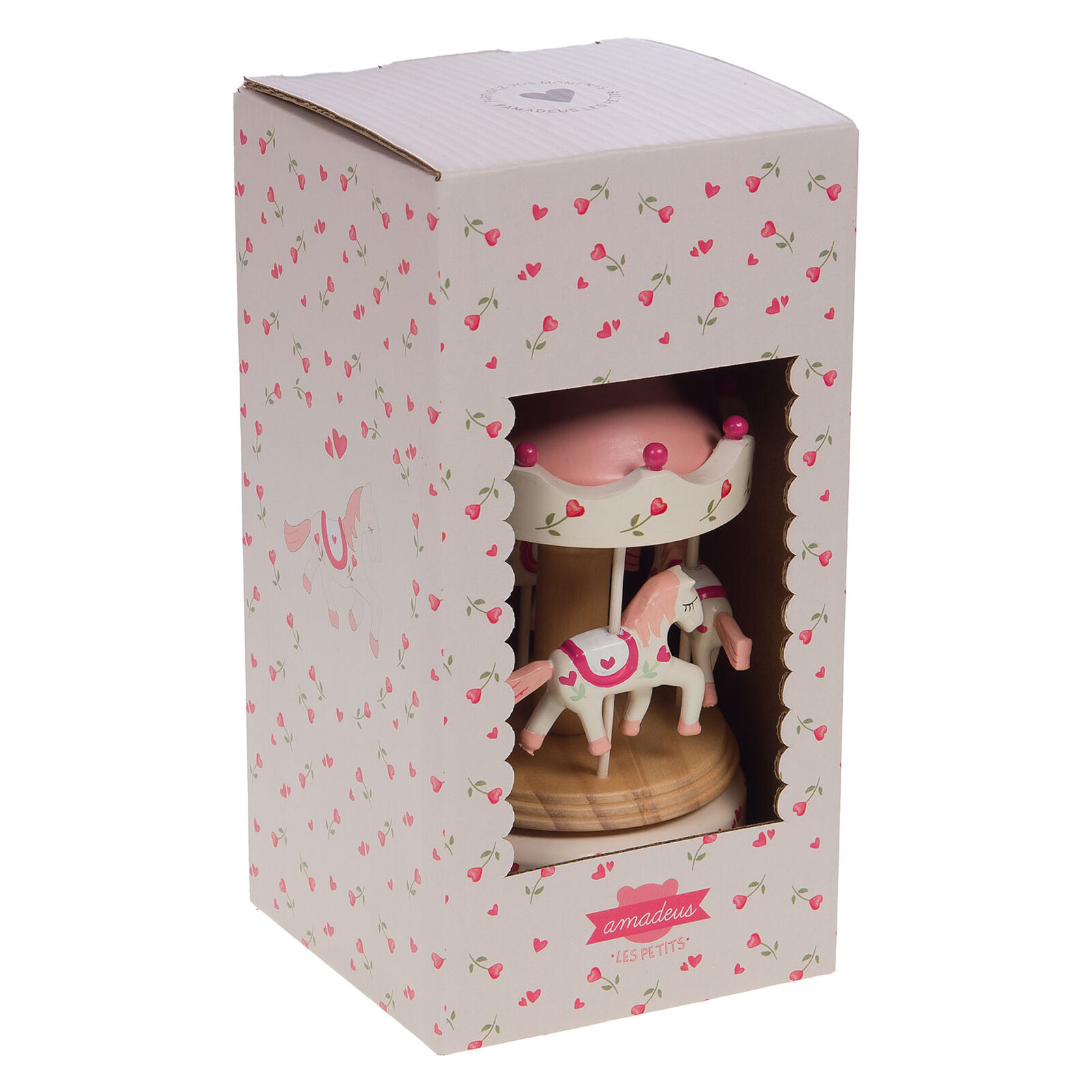 Boîte à Musique Carrousel Coeur Amadeus