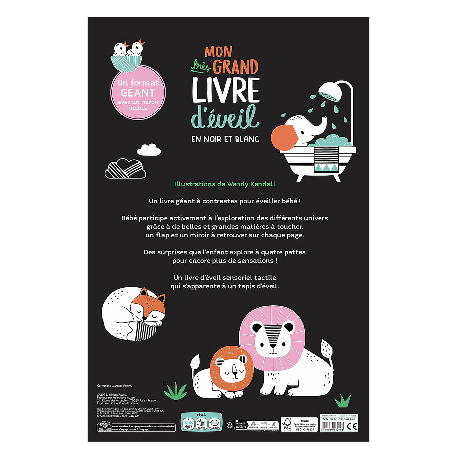 Avis Mon Très Grand Livre d'Eveil - En Noir et Blanc