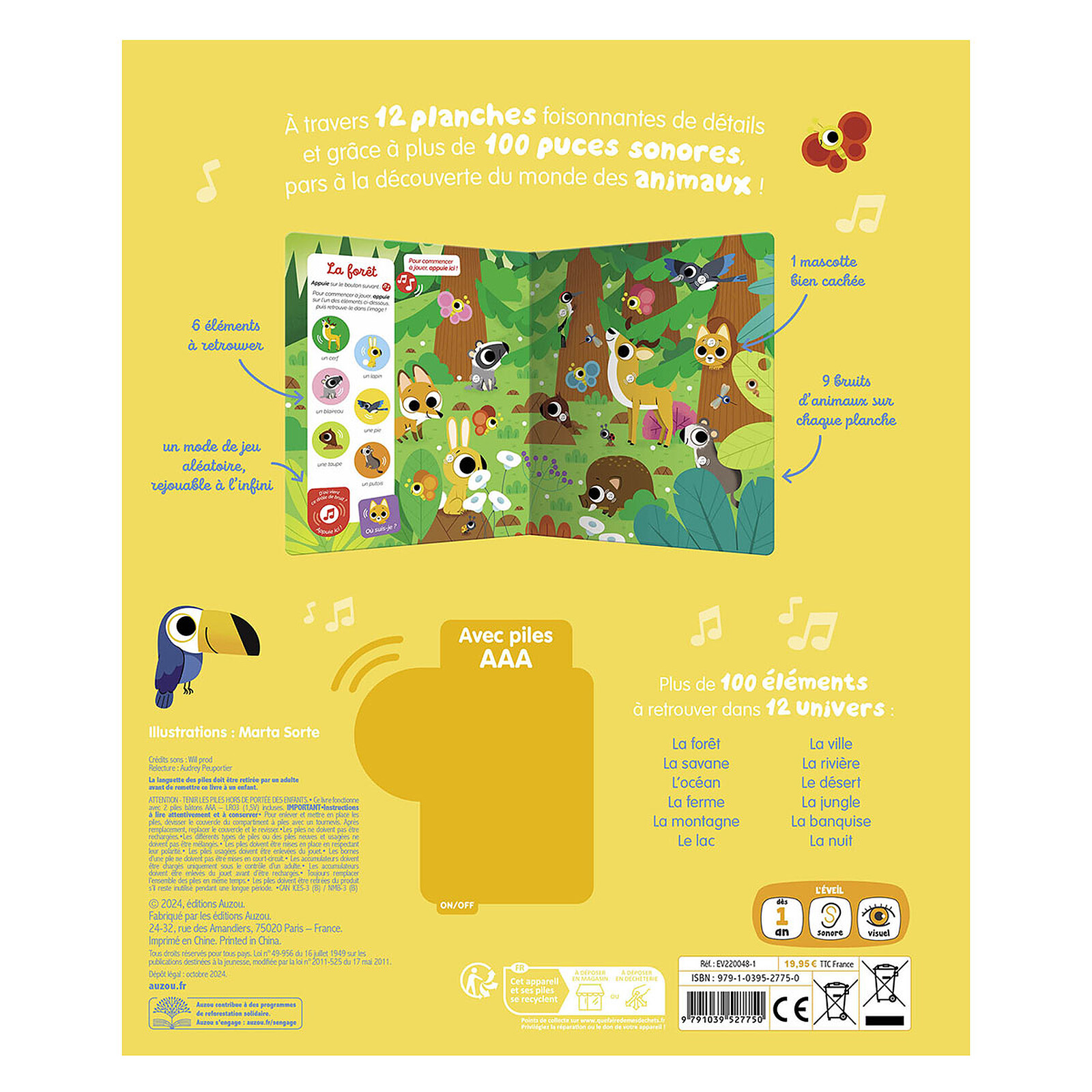 Avis Cherche et Trouve des Tout-petits Sonore - Les Animaux