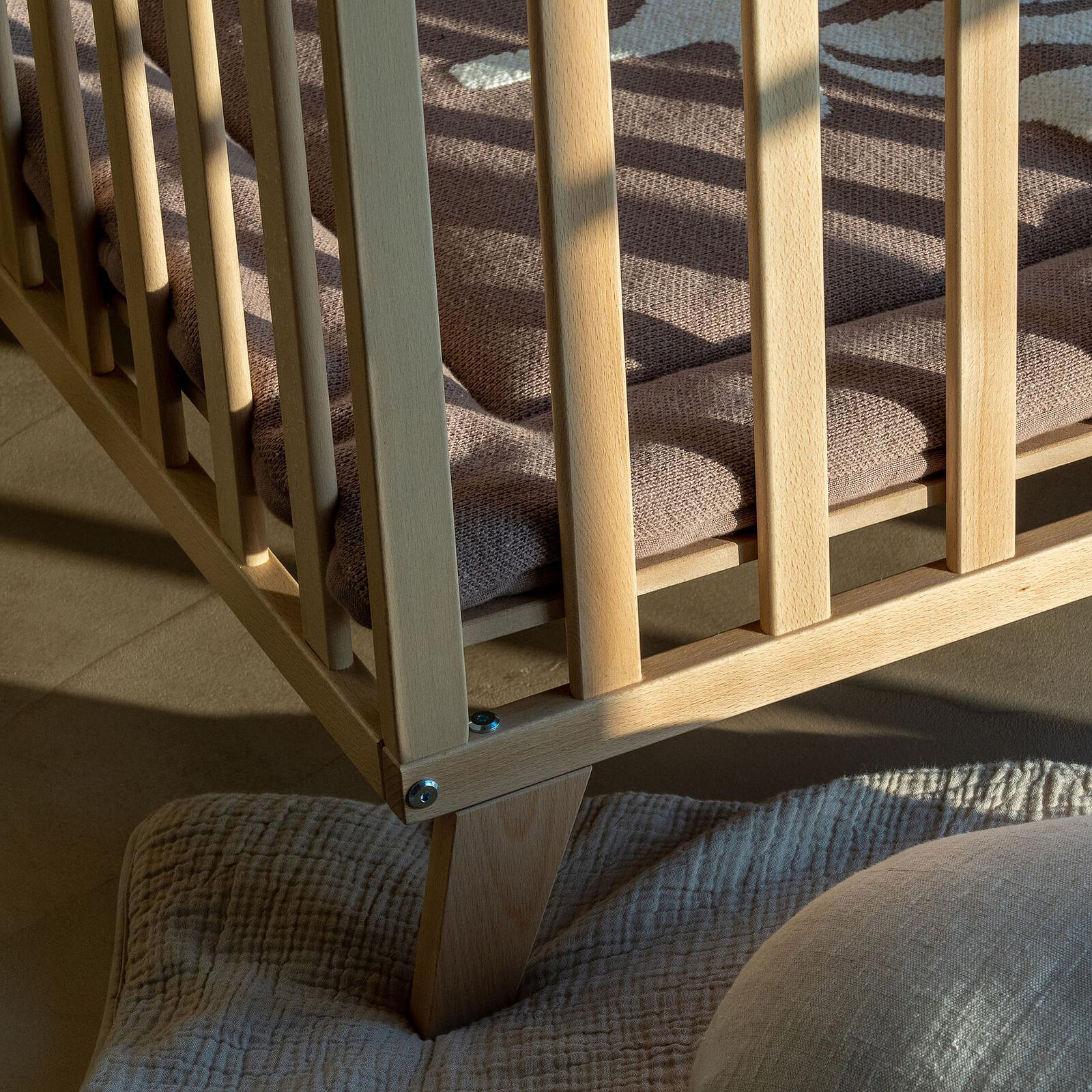 Parc Bébé Alix Réglable - Naturel pas cher