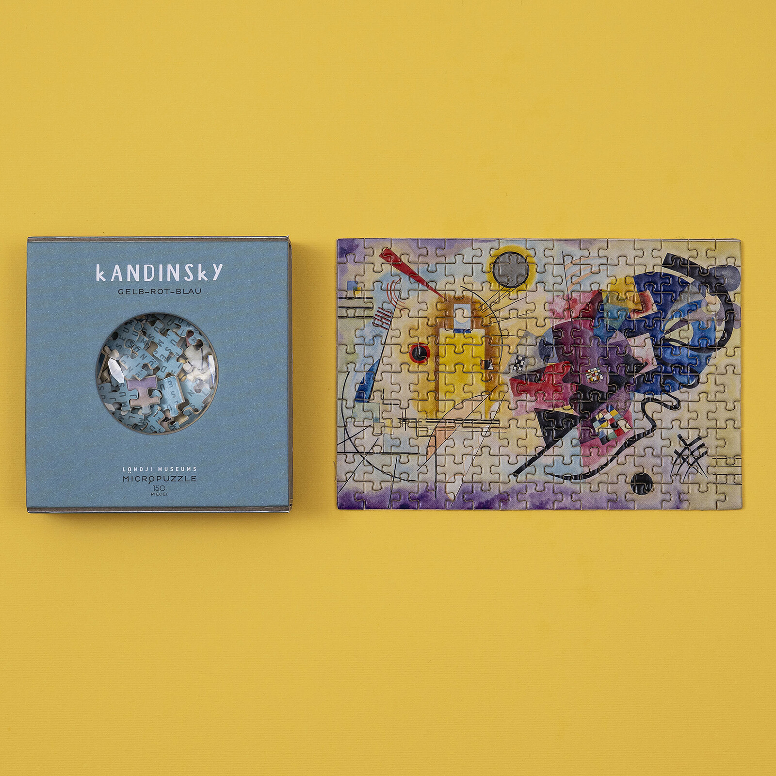 Micropuzzle Zoom 150 Pièces - Kandinsky Jaune-Rouge-Bleu Londji
