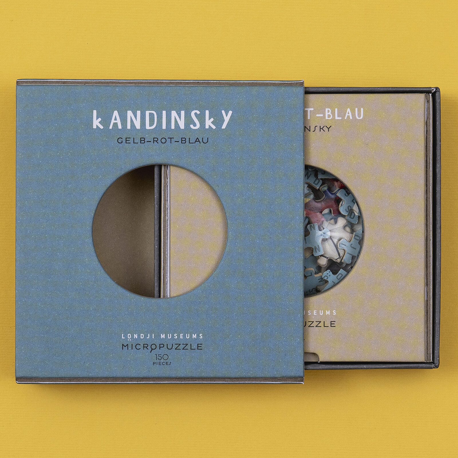 Micropuzzle Zoom 150 Pièces - Kandinsky Jaune-Rouge-Bleu Londji