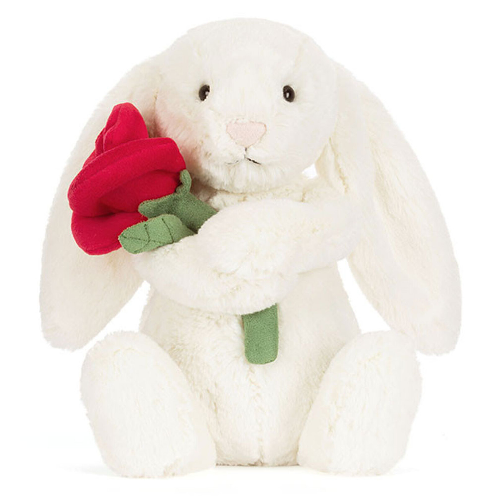 Cream Bunny With Rose Jellycat