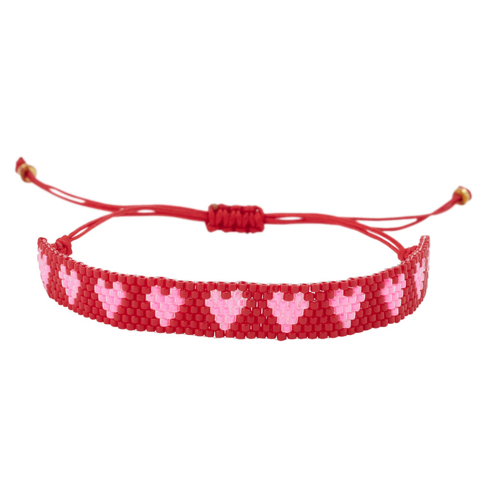 Bracelet en Perle Amour - Rouge et Rose Atelier Wagram
