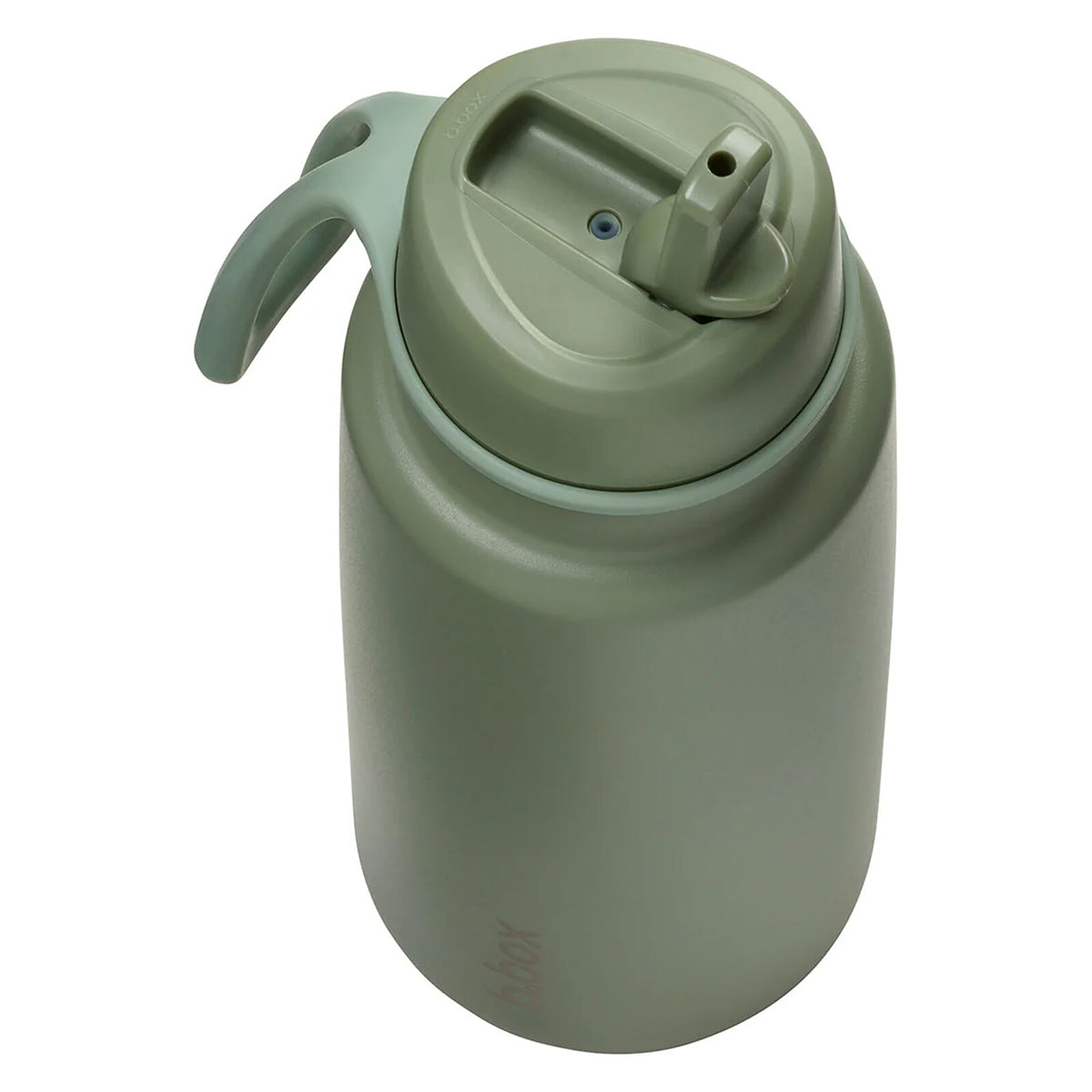 Achat Gourde Isotherme avec Paille Flip Top Olive - 1 l