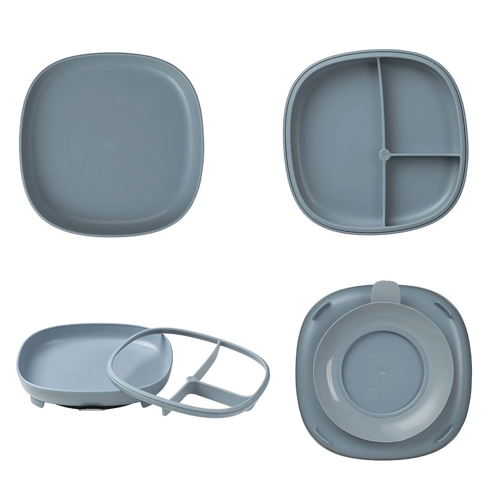 Assiette Compartimentée à Ventouse 2-en-1 - Ocean b.box for kids