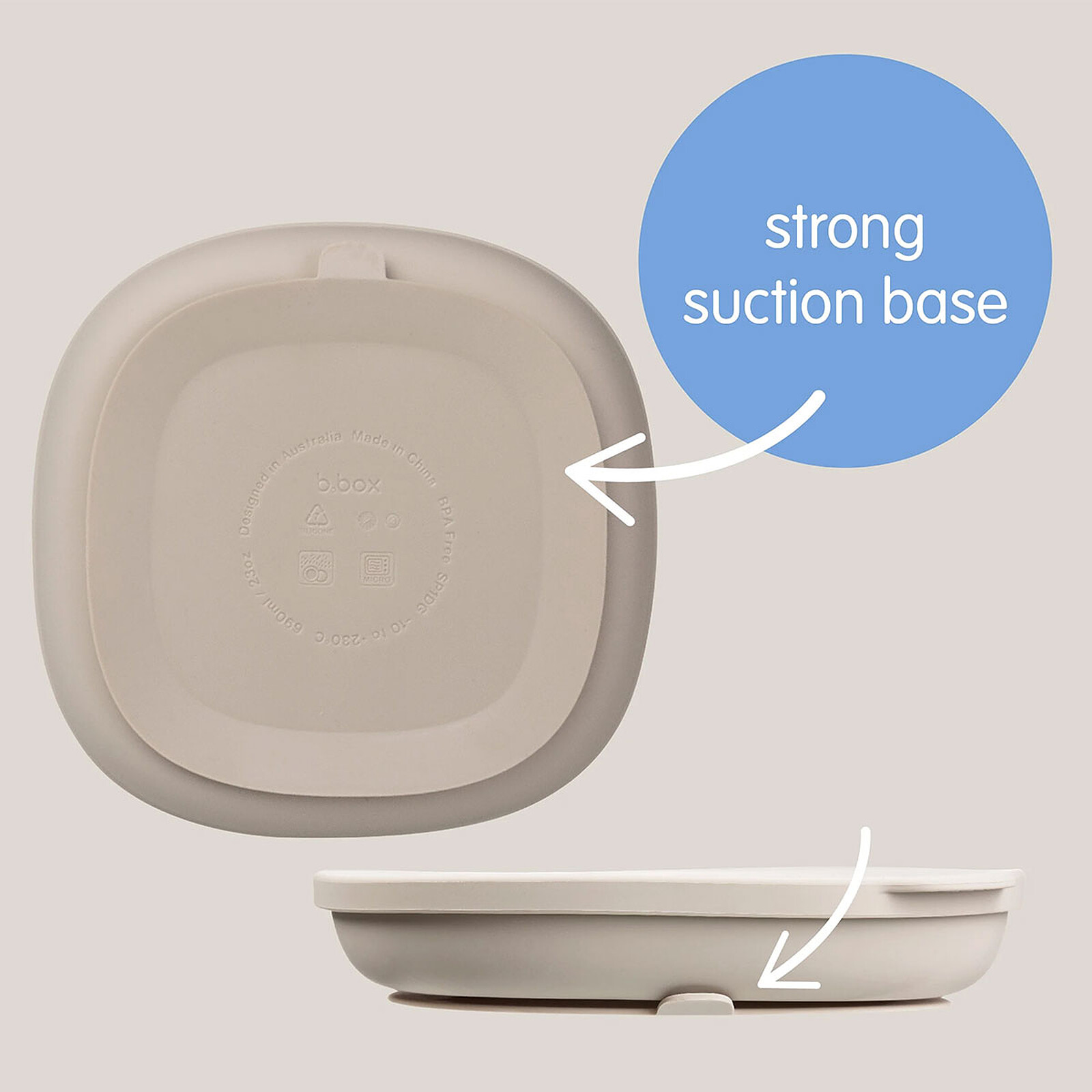 Avis Assiette Compartimentée à Ventouse et Couvercle - Blush