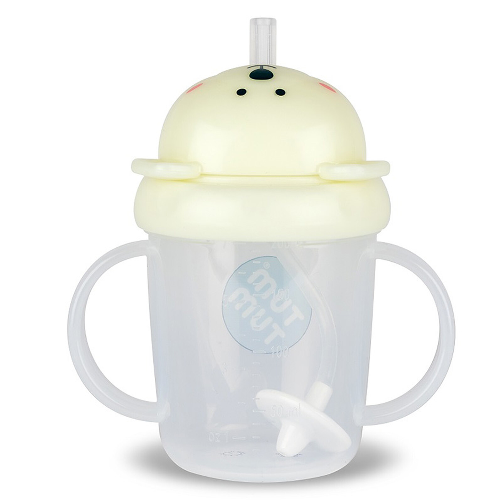 Tasse Anti-fuites Phosphorescente et Paille Lestée V3 Ours Polaire - 200 ml TUM TUM