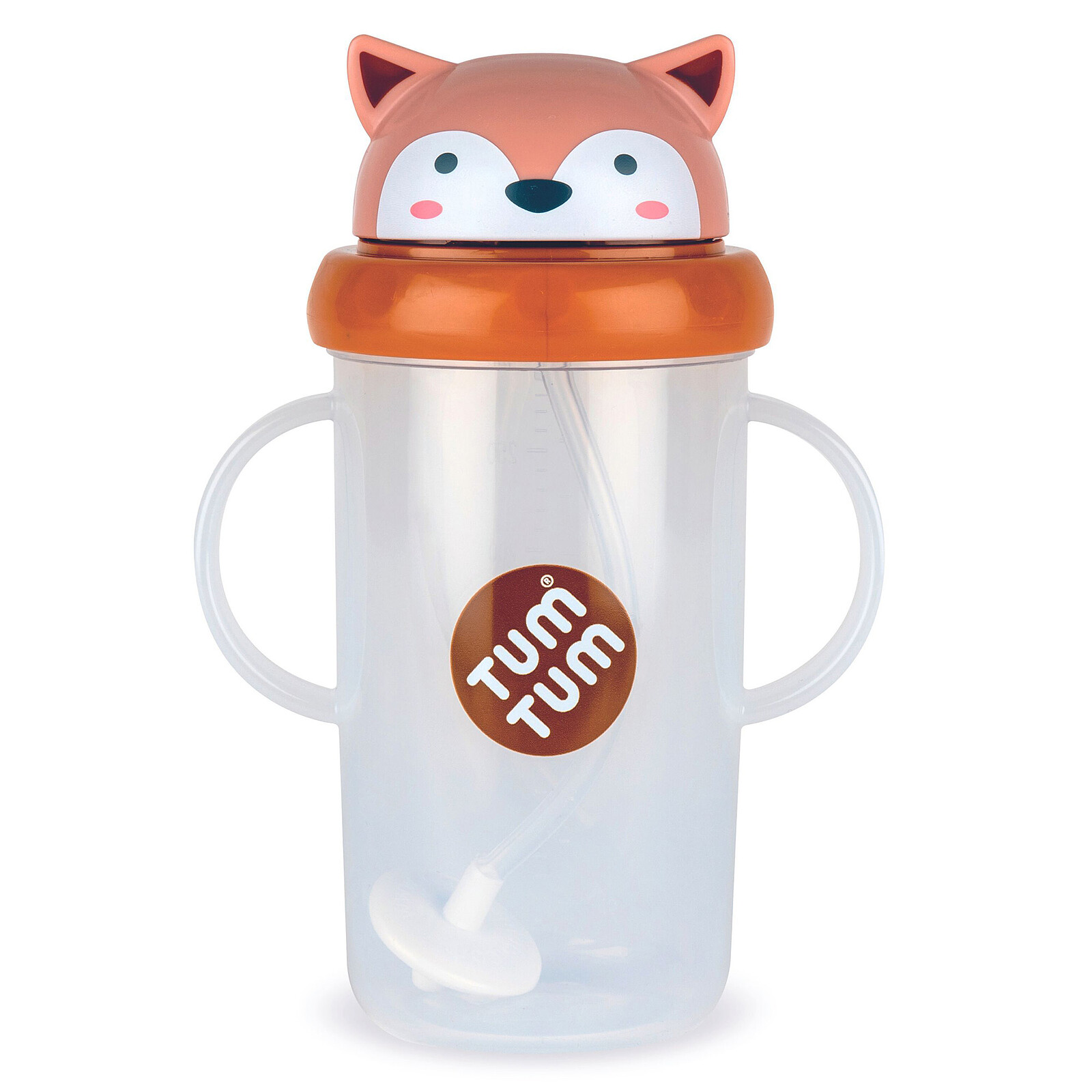Grande Tasse Anti-fuites et Paille Lestée V3 Renard - 300 ml TUM TUM