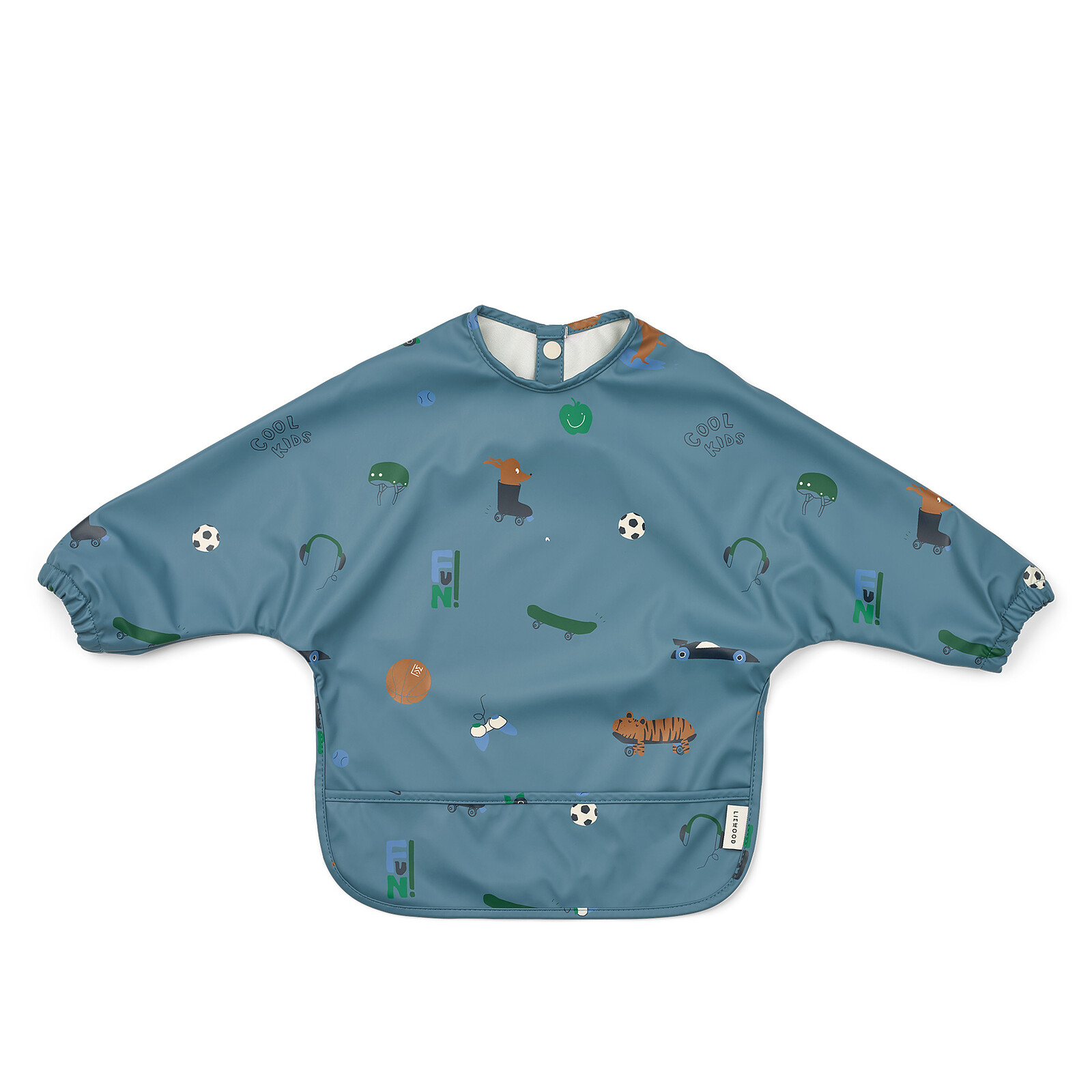 Bavoir à Manches Merle - Fun Beach Blue Liewood