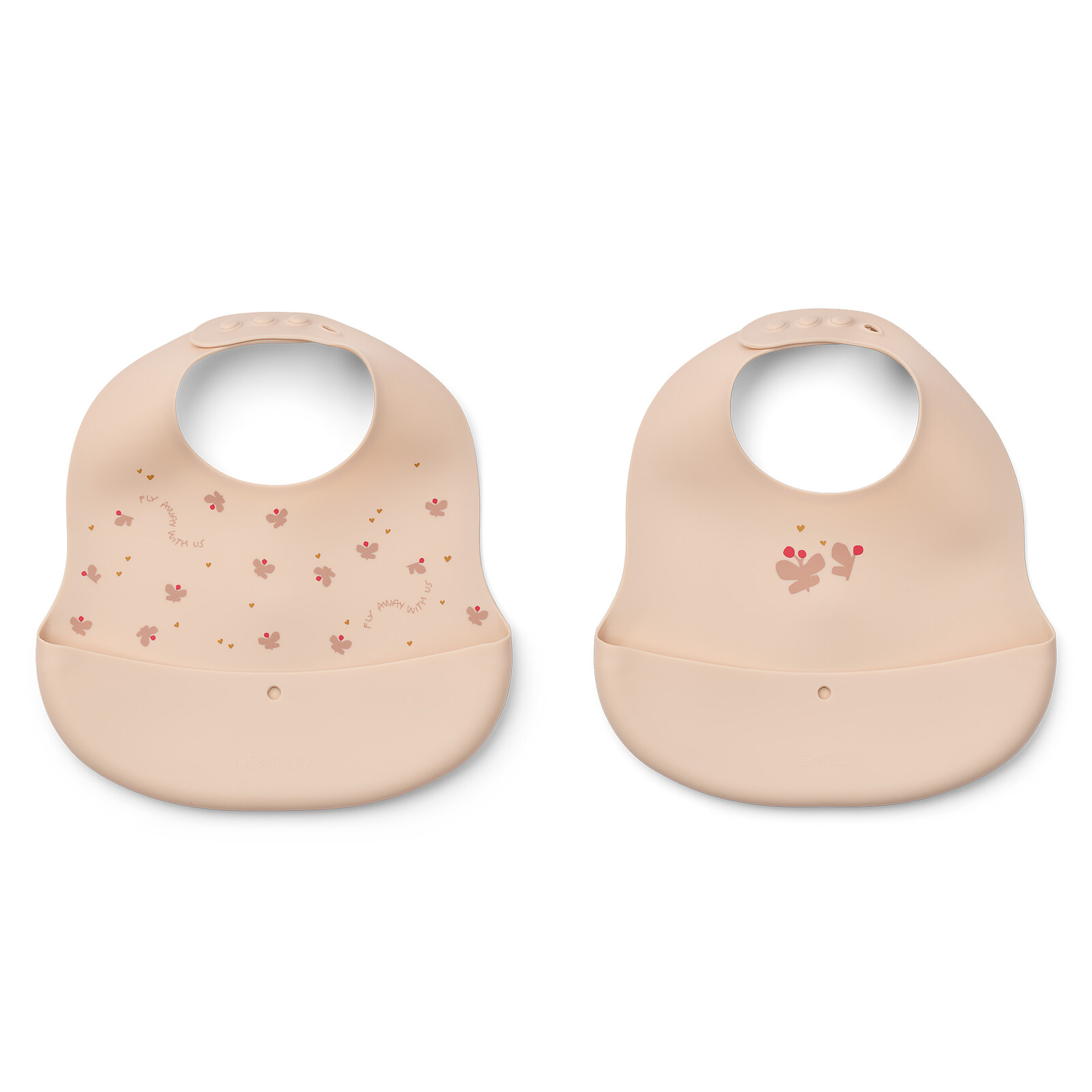 Lot de 2 Bavoirs Ember - Mini Butterfly Apple Blossom Liewood