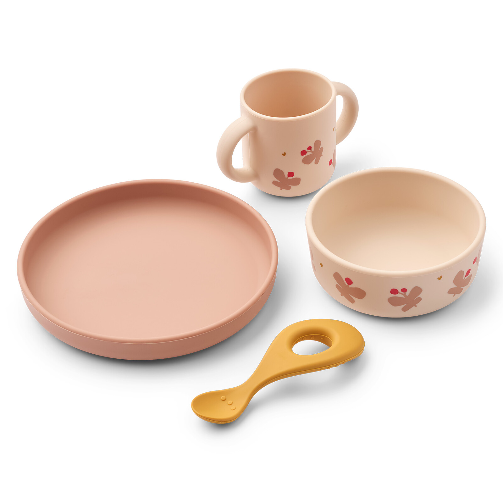 Set Repas 4 Pièces Vivi - Butterfly Apple Blossom Liewood