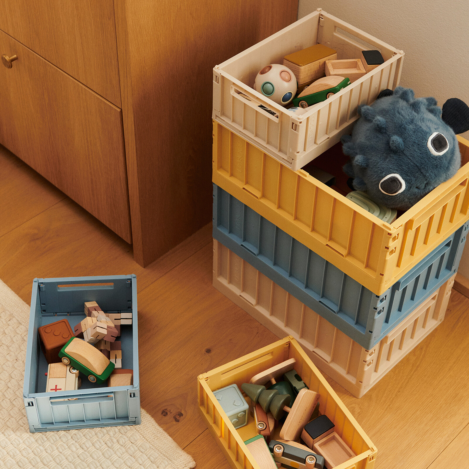 Avis Lot de 2 Caisses de Rangement Weston Medium - Lemon Yellow