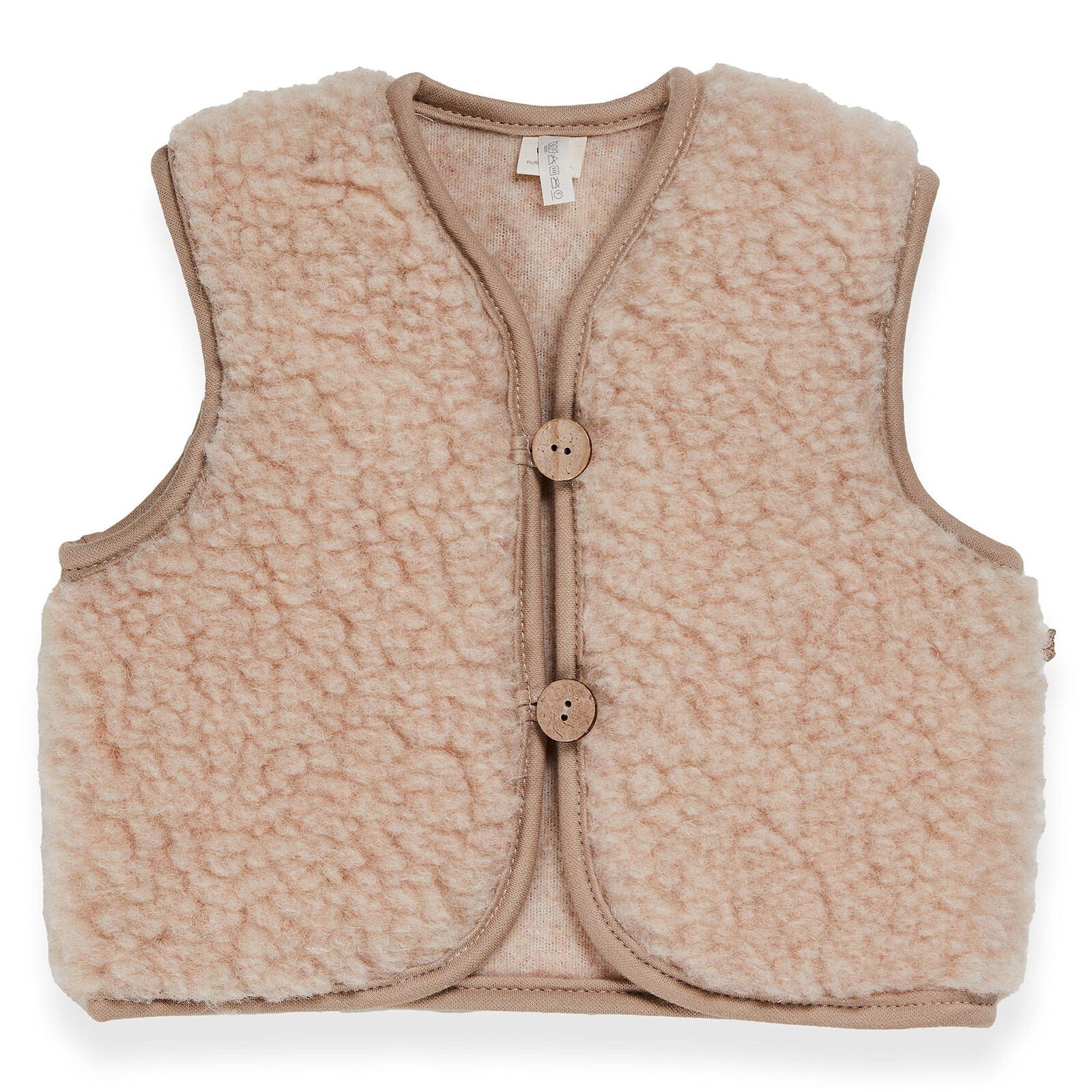 Veste Teddy Mini Merino Nutmeg - 3/6 Mois Quax