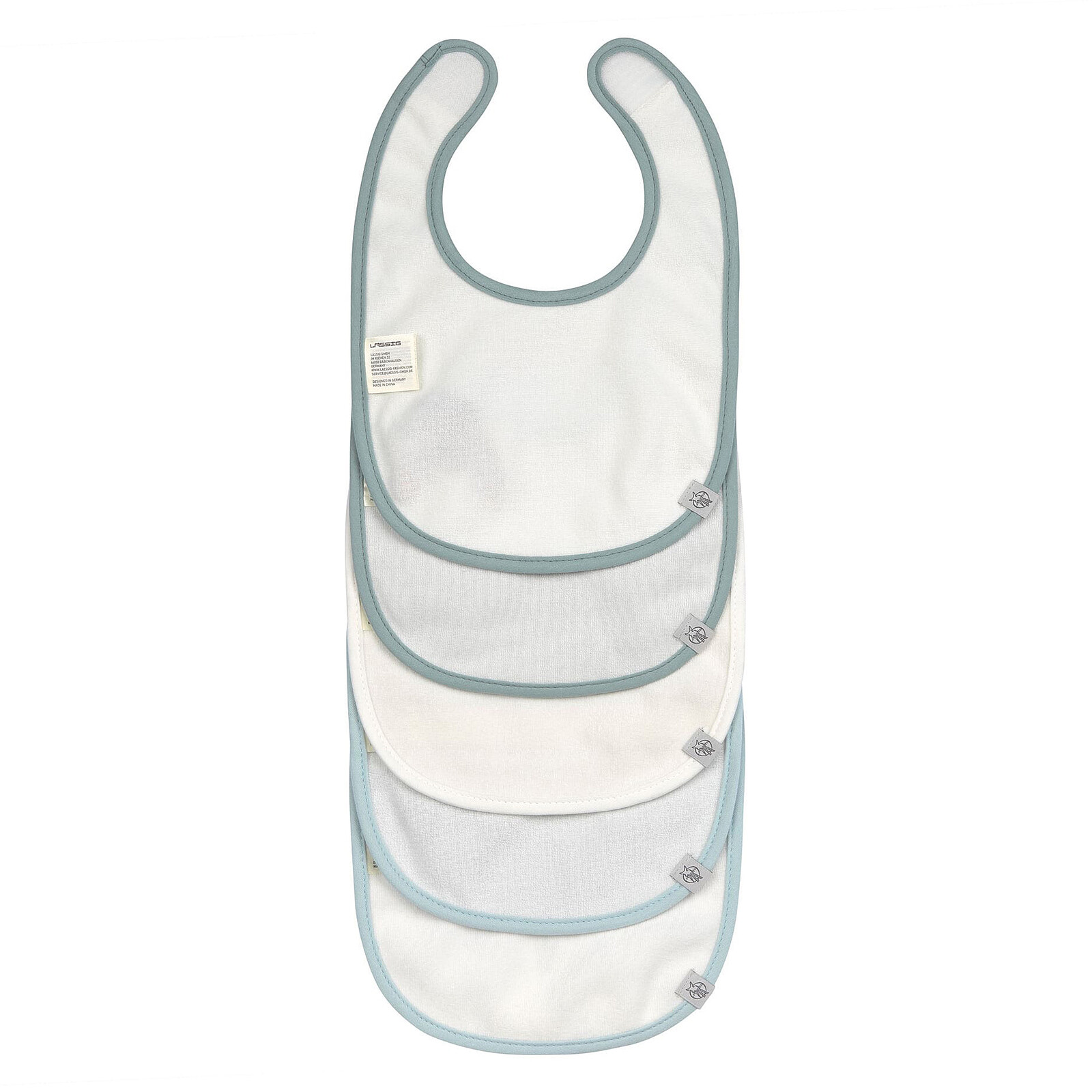 Lot de 5 Bavoirs Eponge Tiny Team Chien - 3/18 Mois LÄSSIG