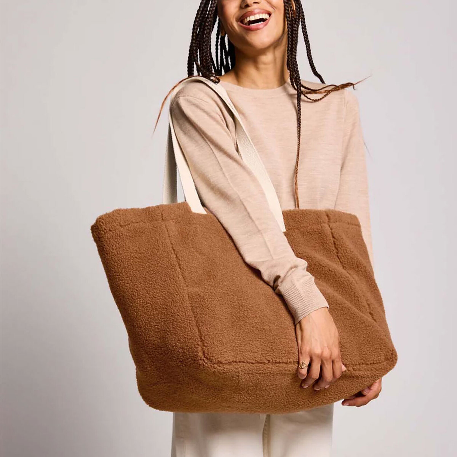 Sac Cabas Claude - Teddy Brun Hindbag