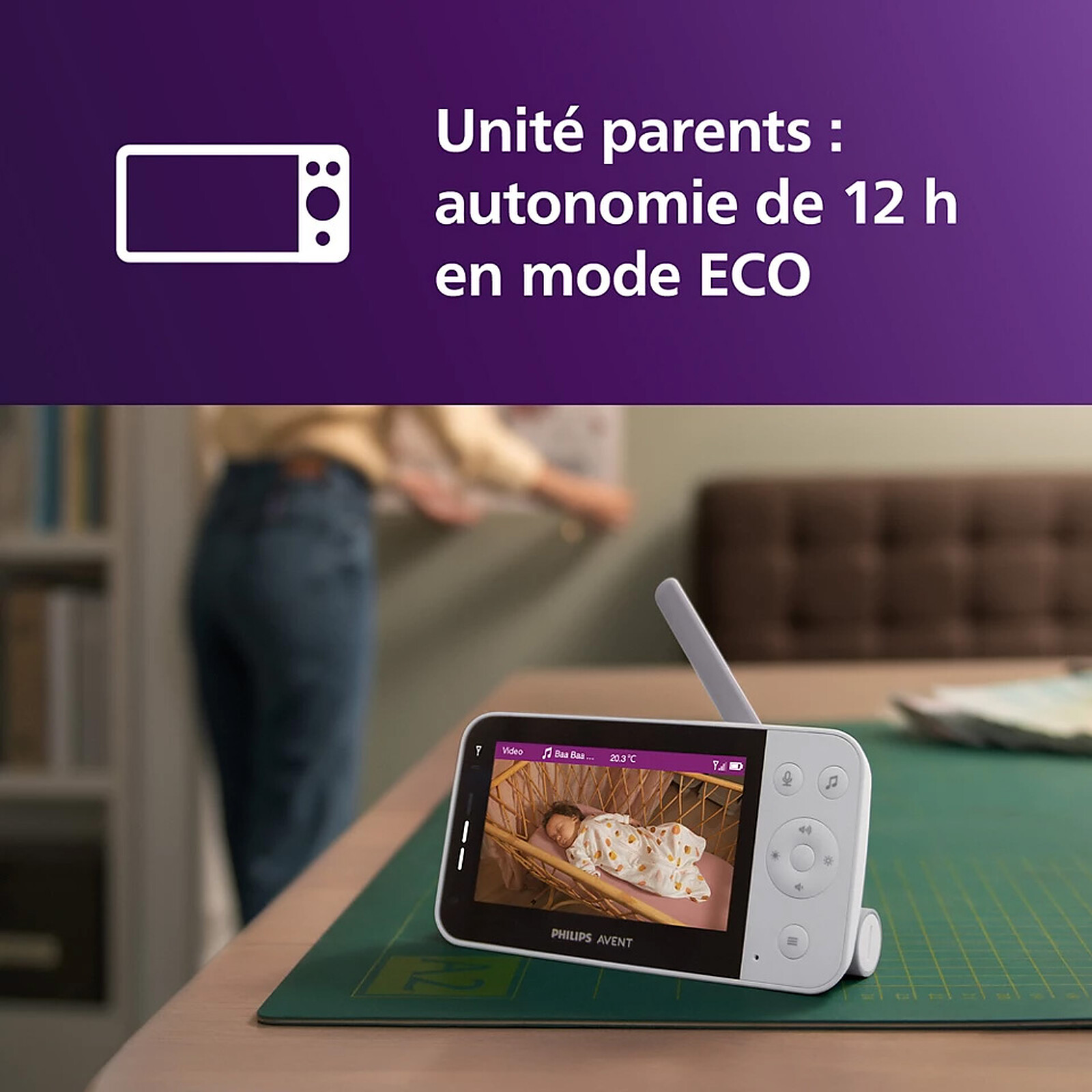 Ecoute-bébé Connecté SCD953/26 pas cher