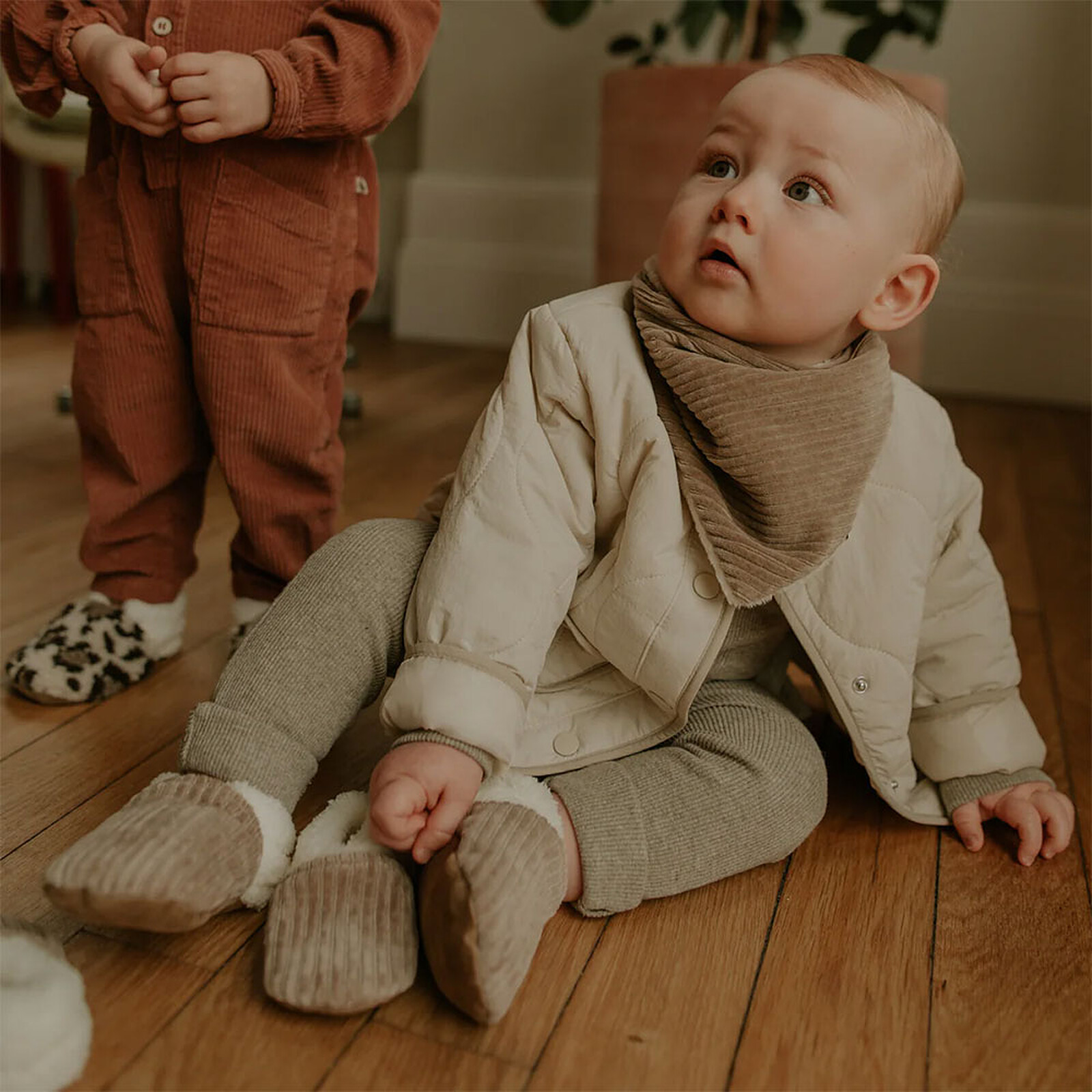 Cache-cou Velours Taupe Rien que des bêtises